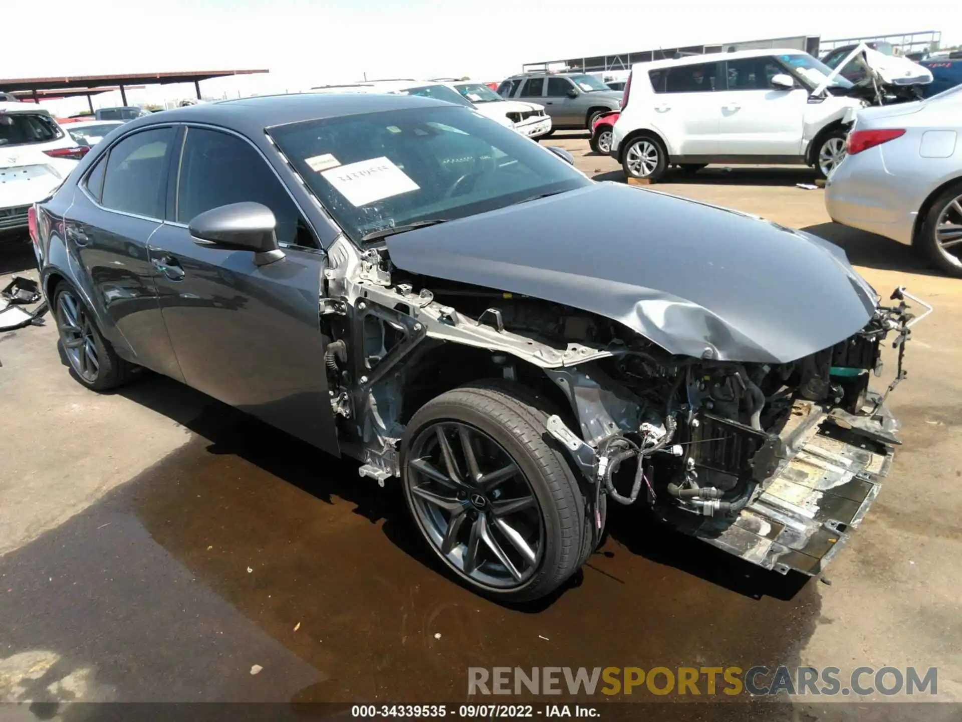 1 Photograph of a damaged car JTHBA1D29K5087909 LEXUS IS 2019