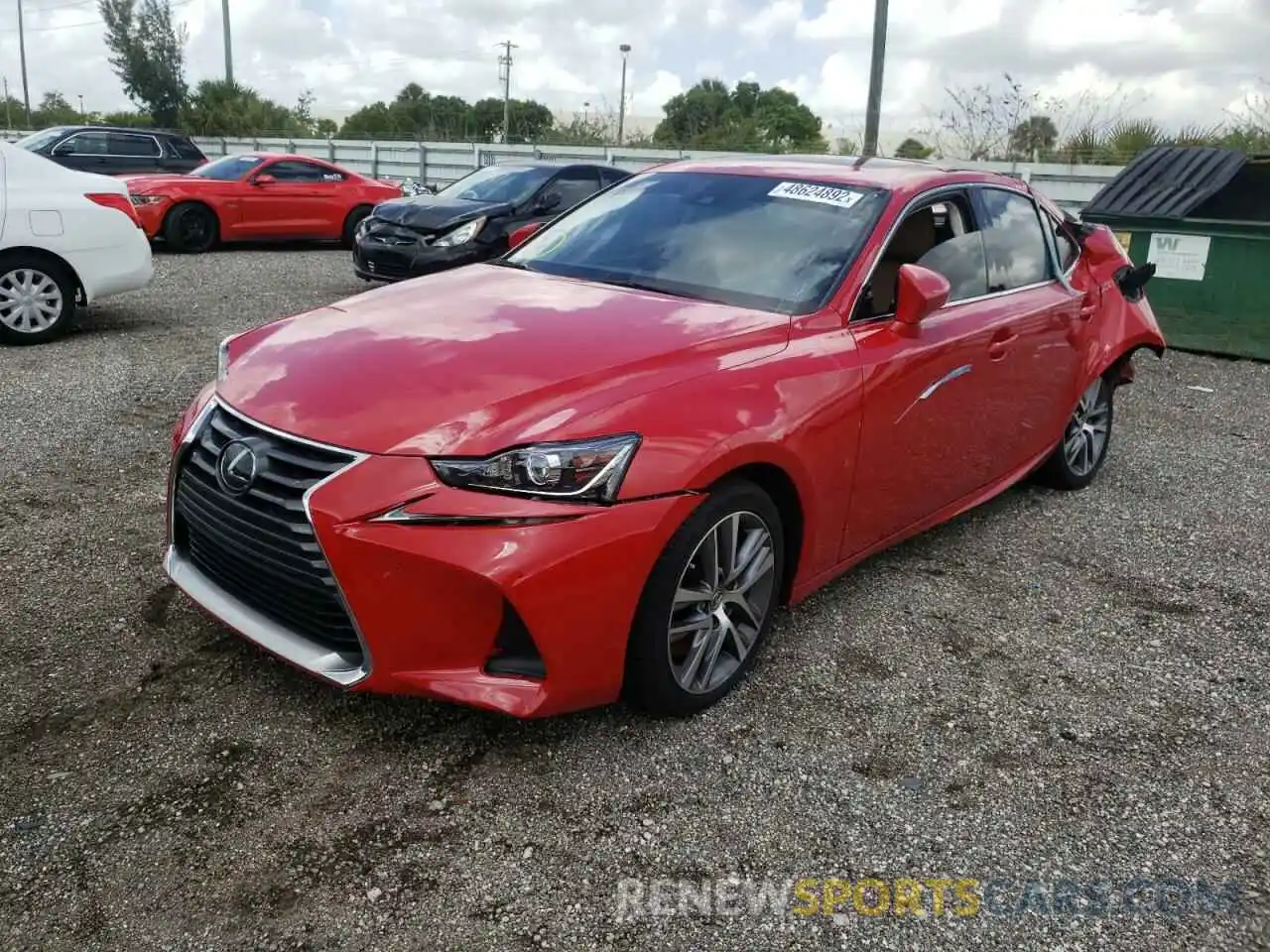 2 Фотография поврежденного автомобиля JTHBA1D29K5088543 LEXUS IS 2019