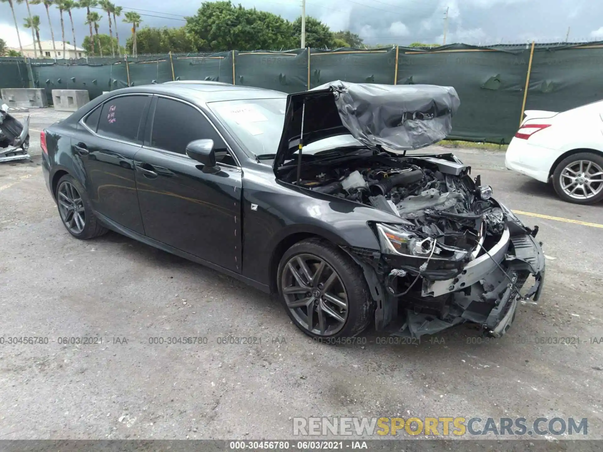 1 Photograph of a damaged car JTHBA1D29K5090342 LEXUS IS 2019