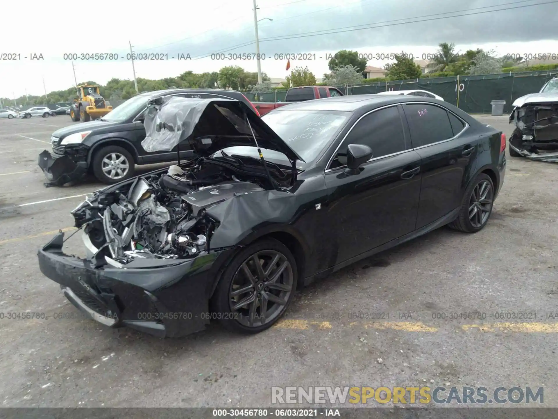 2 Photograph of a damaged car JTHBA1D29K5090342 LEXUS IS 2019