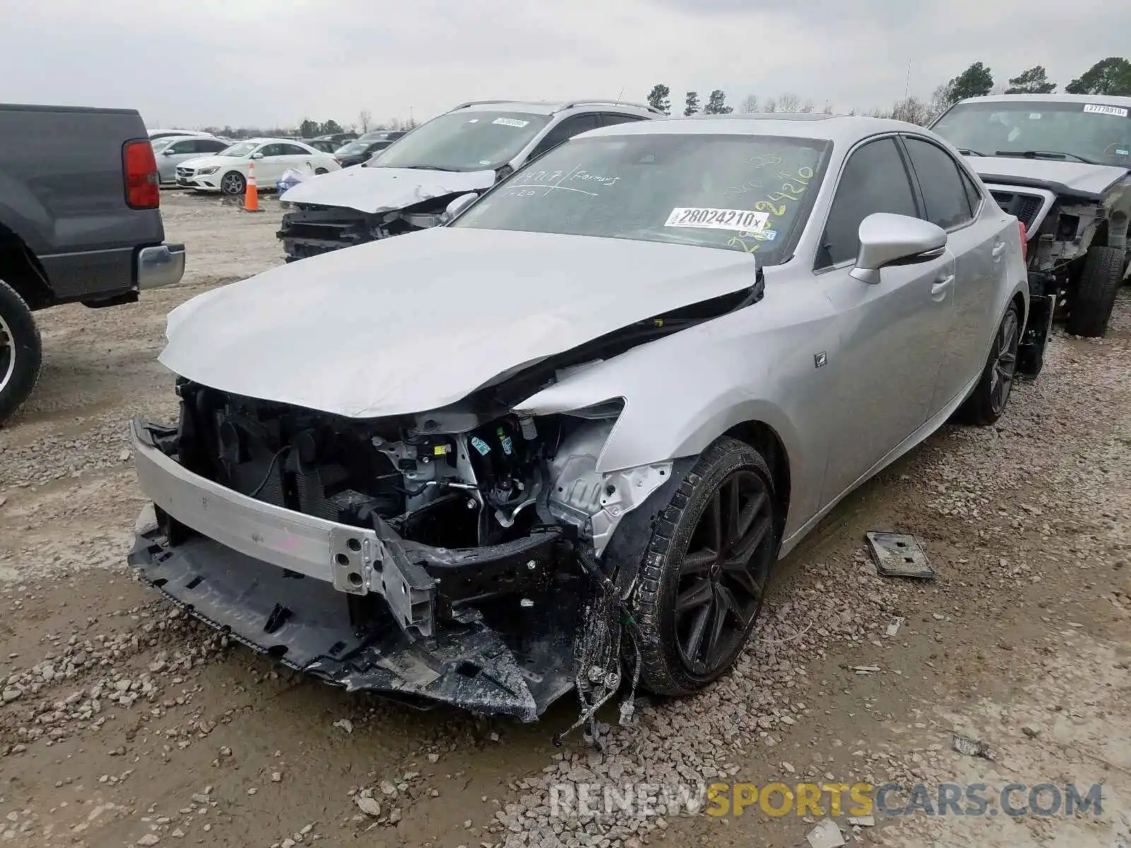 2 Photograph of a damaged car JTHBA1D29K5091636 LEXUS IS 2019