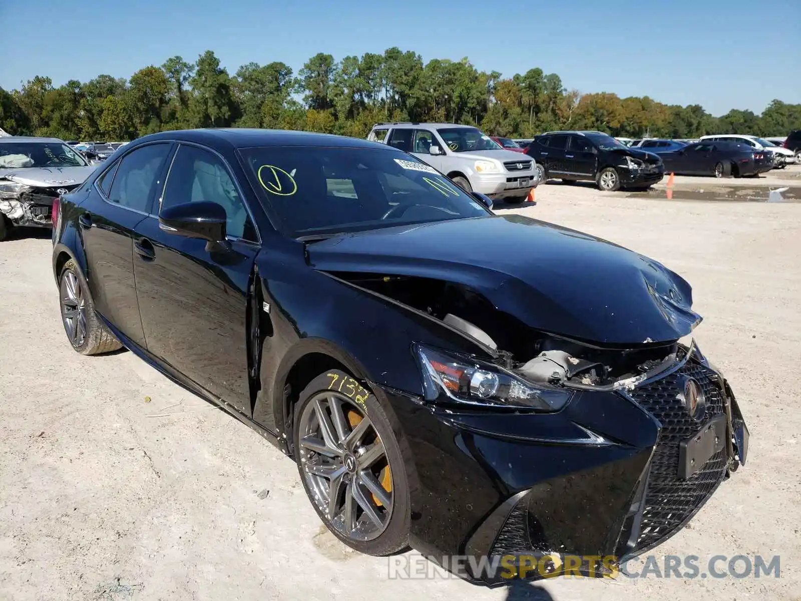 1 Photograph of a damaged car JTHBA1D29K5091703 LEXUS IS 2019