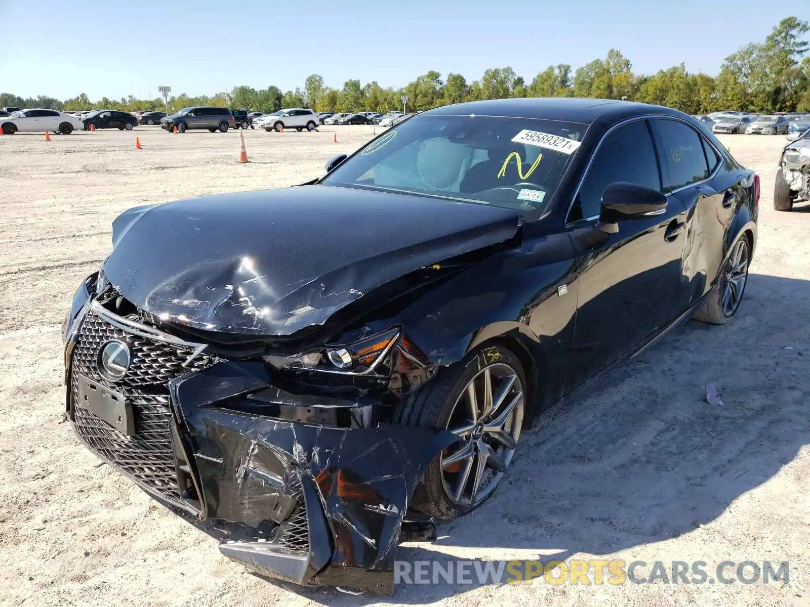 2 Photograph of a damaged car JTHBA1D29K5091703 LEXUS IS 2019