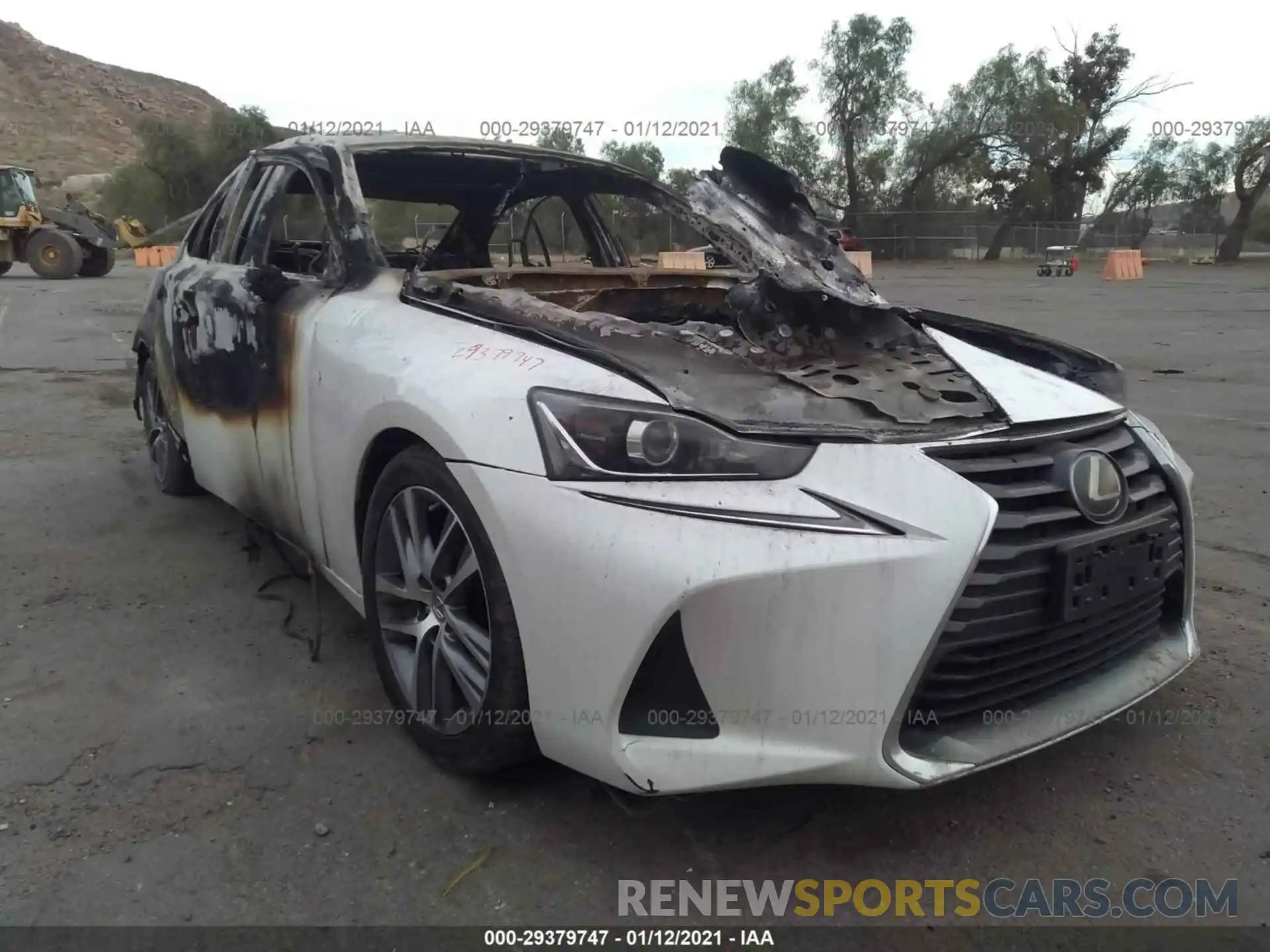 1 Photograph of a damaged car JTHBA1D29K5093483 LEXUS IS 2019