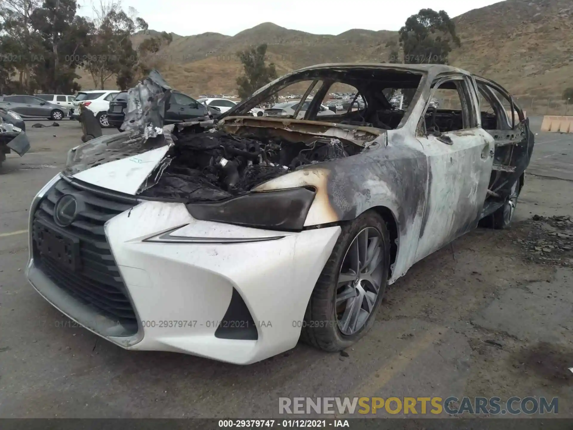 2 Photograph of a damaged car JTHBA1D29K5093483 LEXUS IS 2019