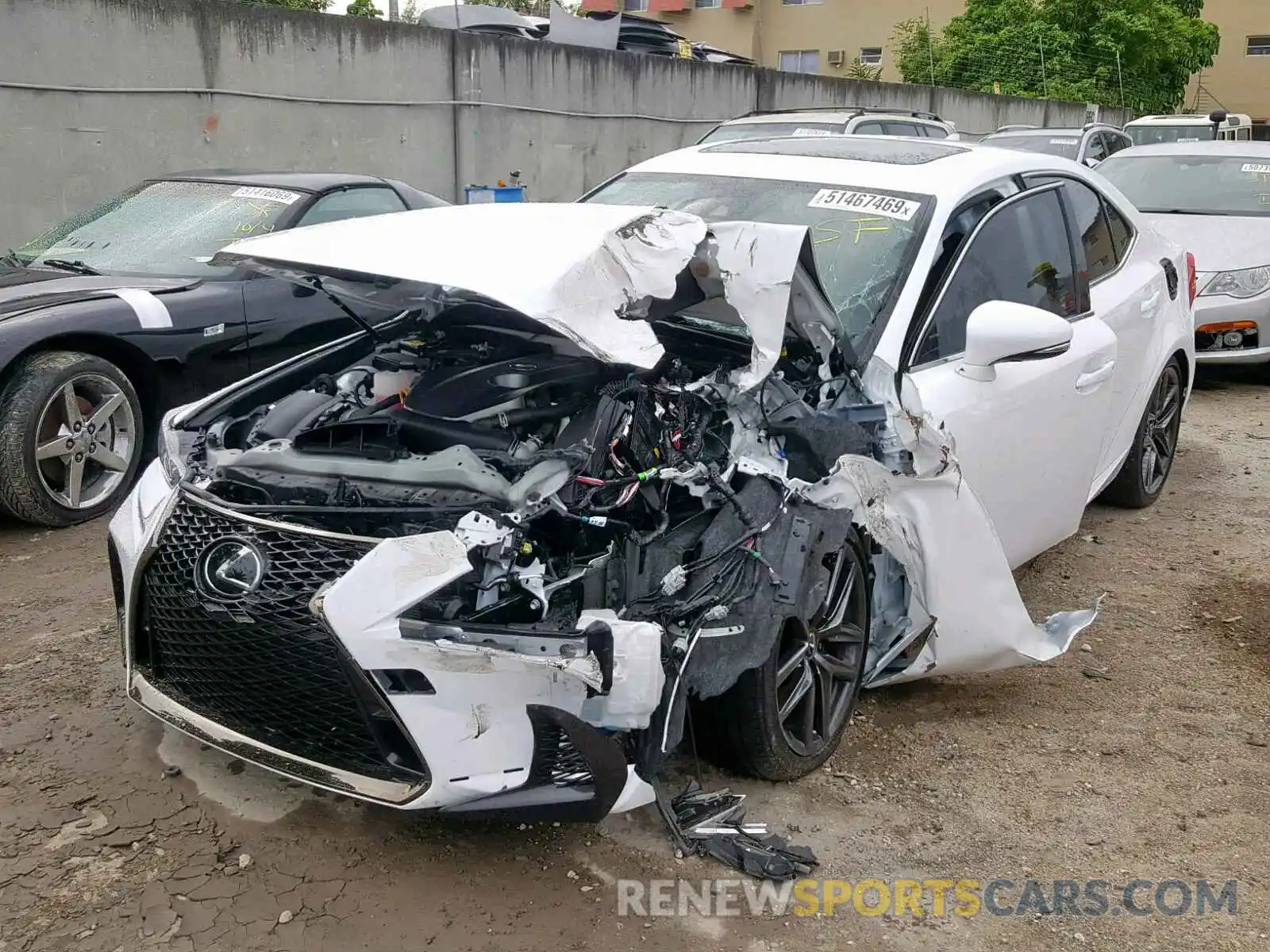 2 Photograph of a damaged car JTHBA1D29K5094195 LEXUS IS 2019