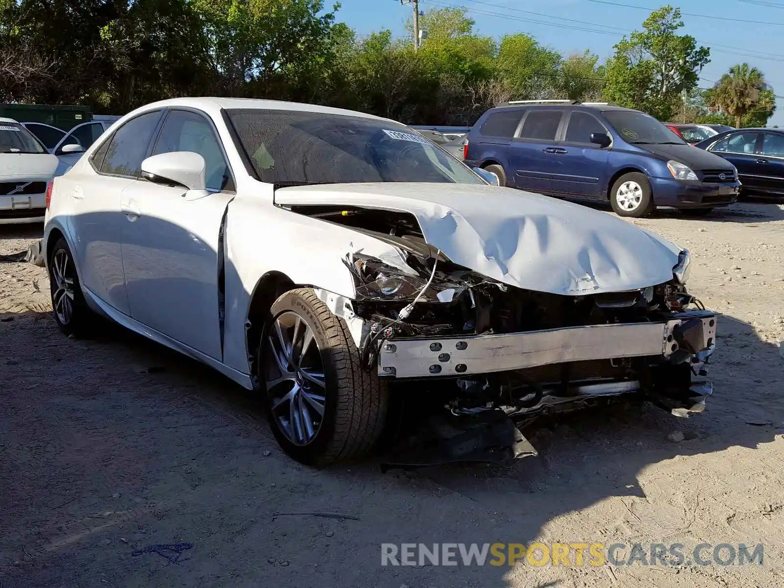 1 Photograph of a damaged car JTHBA1D29K5096206 LEXUS IS 2019