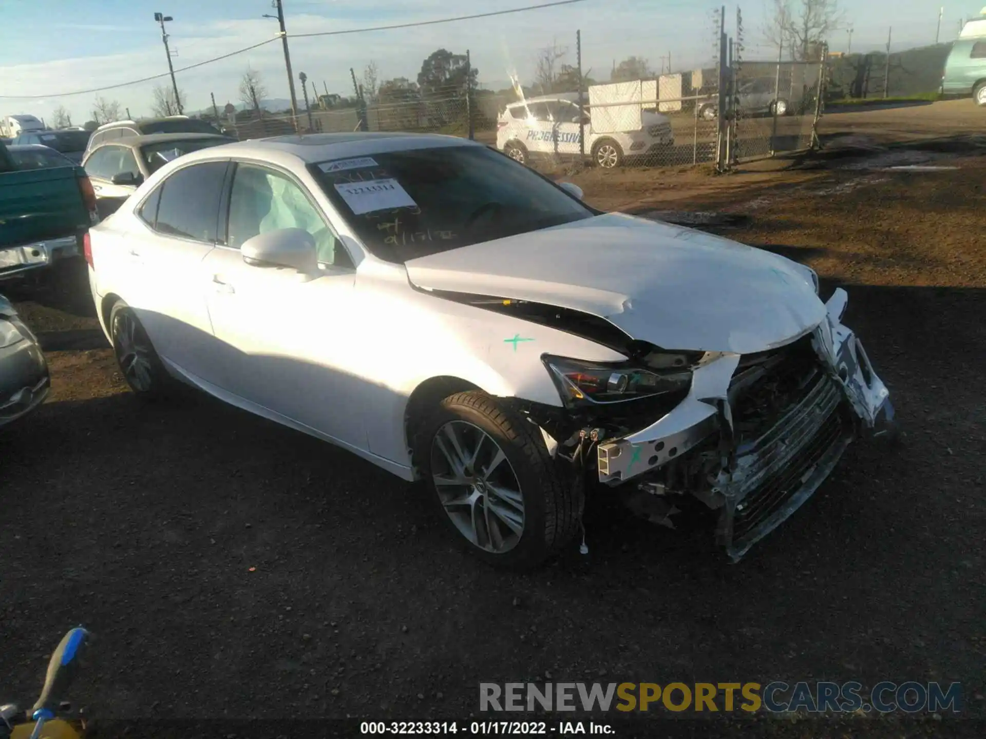 1 Photograph of a damaged car JTHBA1D29K5097033 LEXUS IS 2019