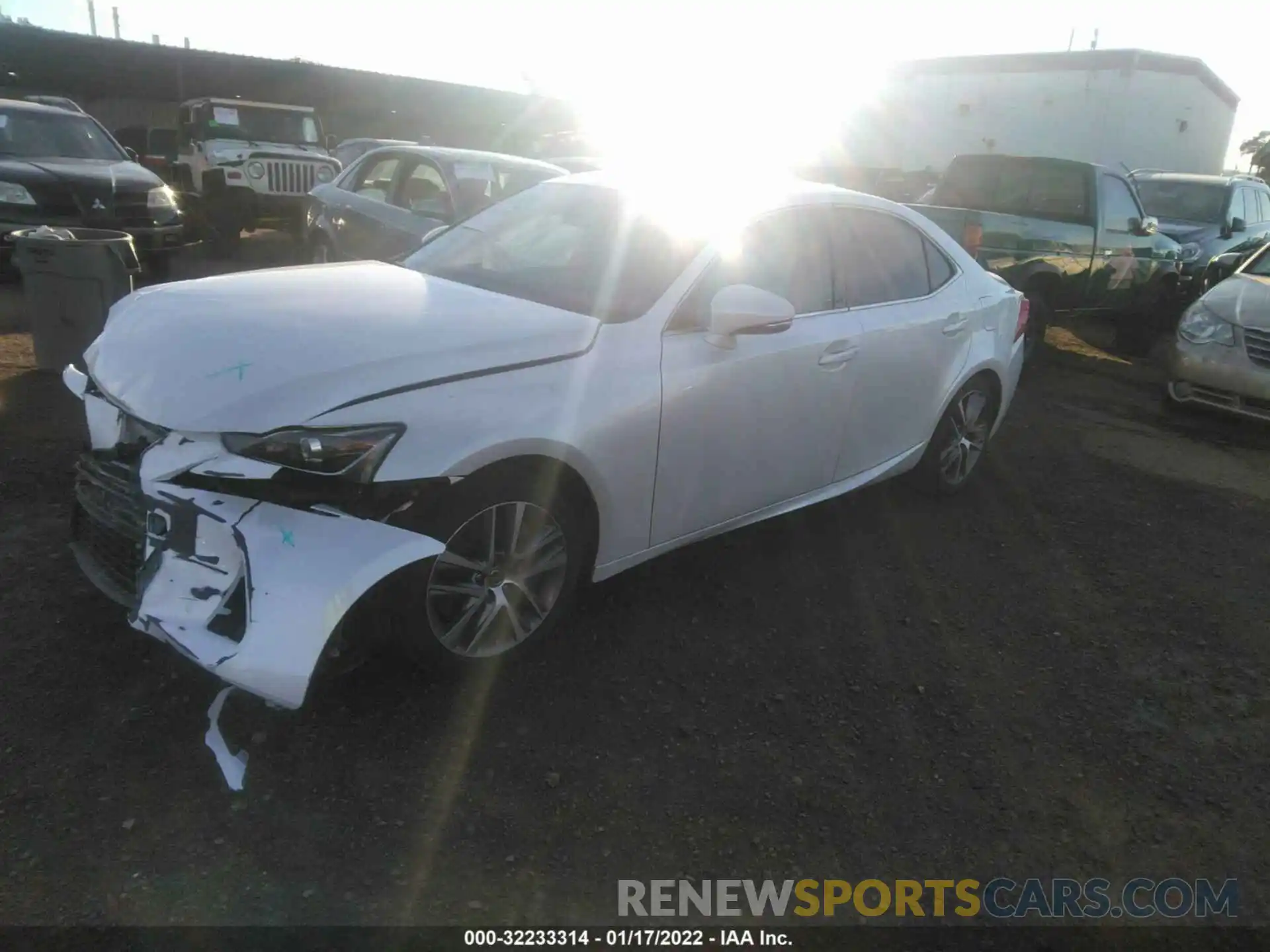 2 Photograph of a damaged car JTHBA1D29K5097033 LEXUS IS 2019