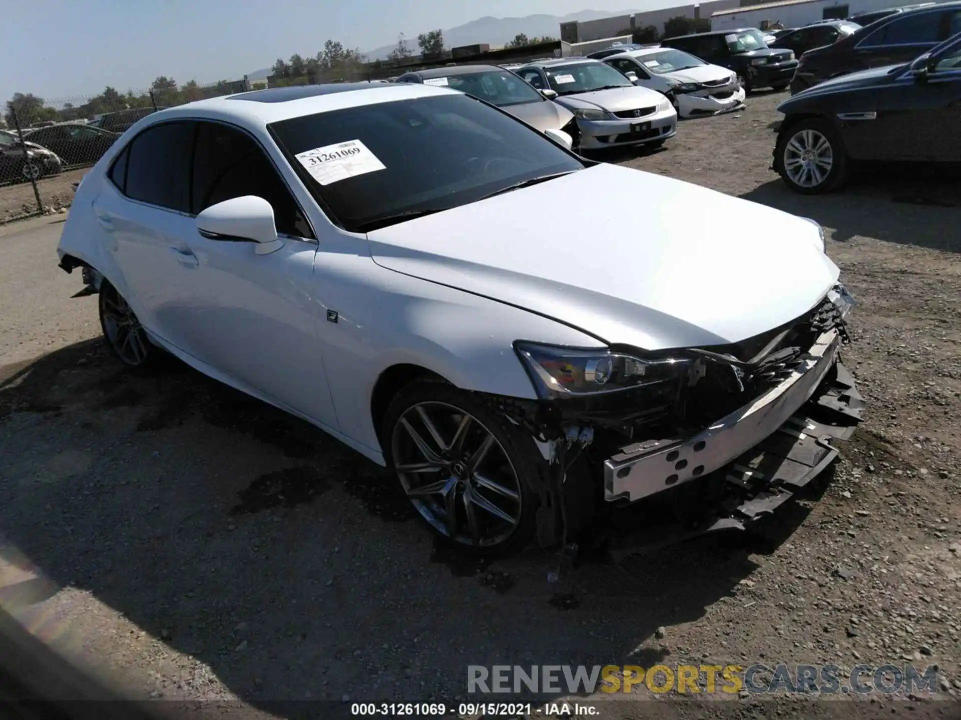 1 Photograph of a damaged car JTHBA1D29K5097212 LEXUS IS 2019