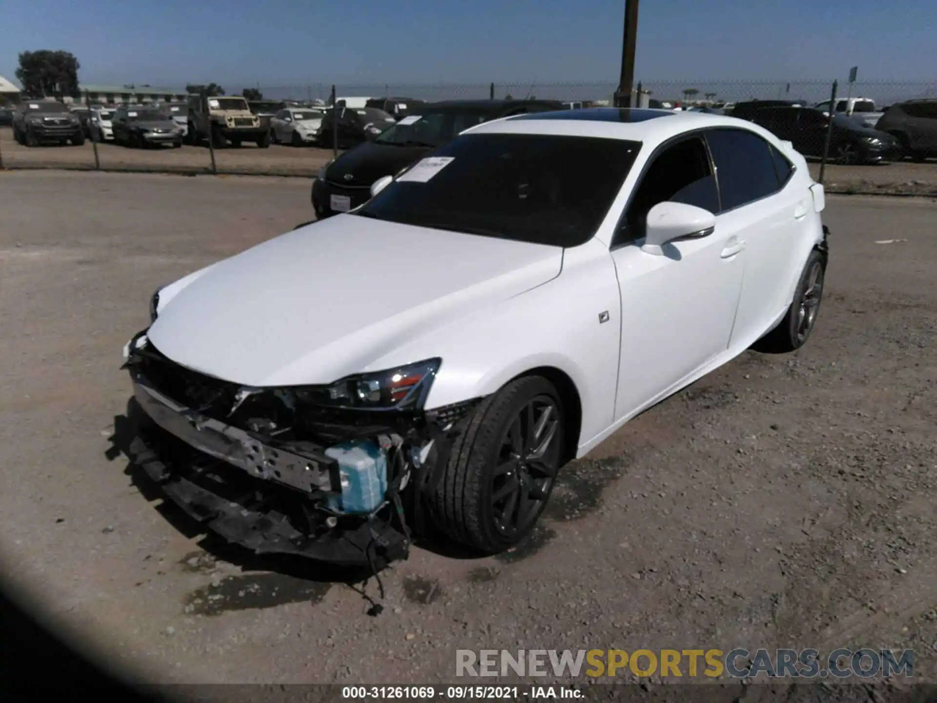 2 Photograph of a damaged car JTHBA1D29K5097212 LEXUS IS 2019