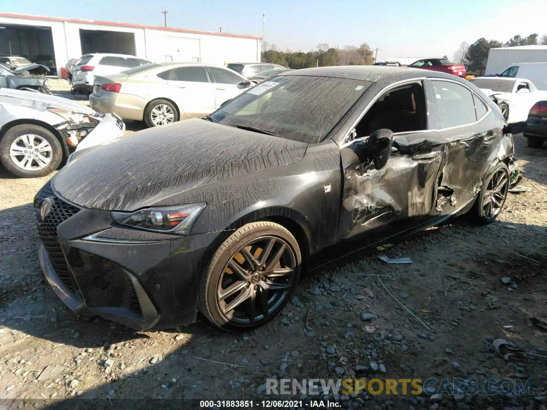 2 Photograph of a damaged car JTHBA1D29K5100349 LEXUS IS 2019