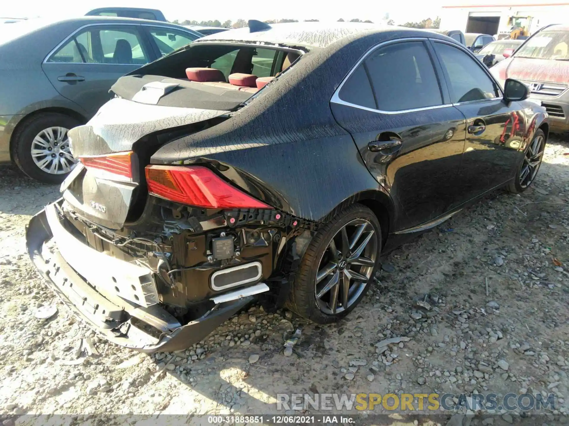 4 Фотография поврежденного автомобиля JTHBA1D29K5100349 LEXUS IS 2019