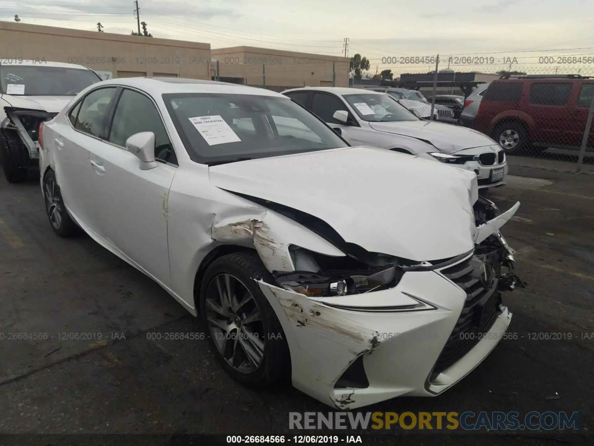 1 Photograph of a damaged car JTHBA1D29K5100495 LEXUS IS 2019