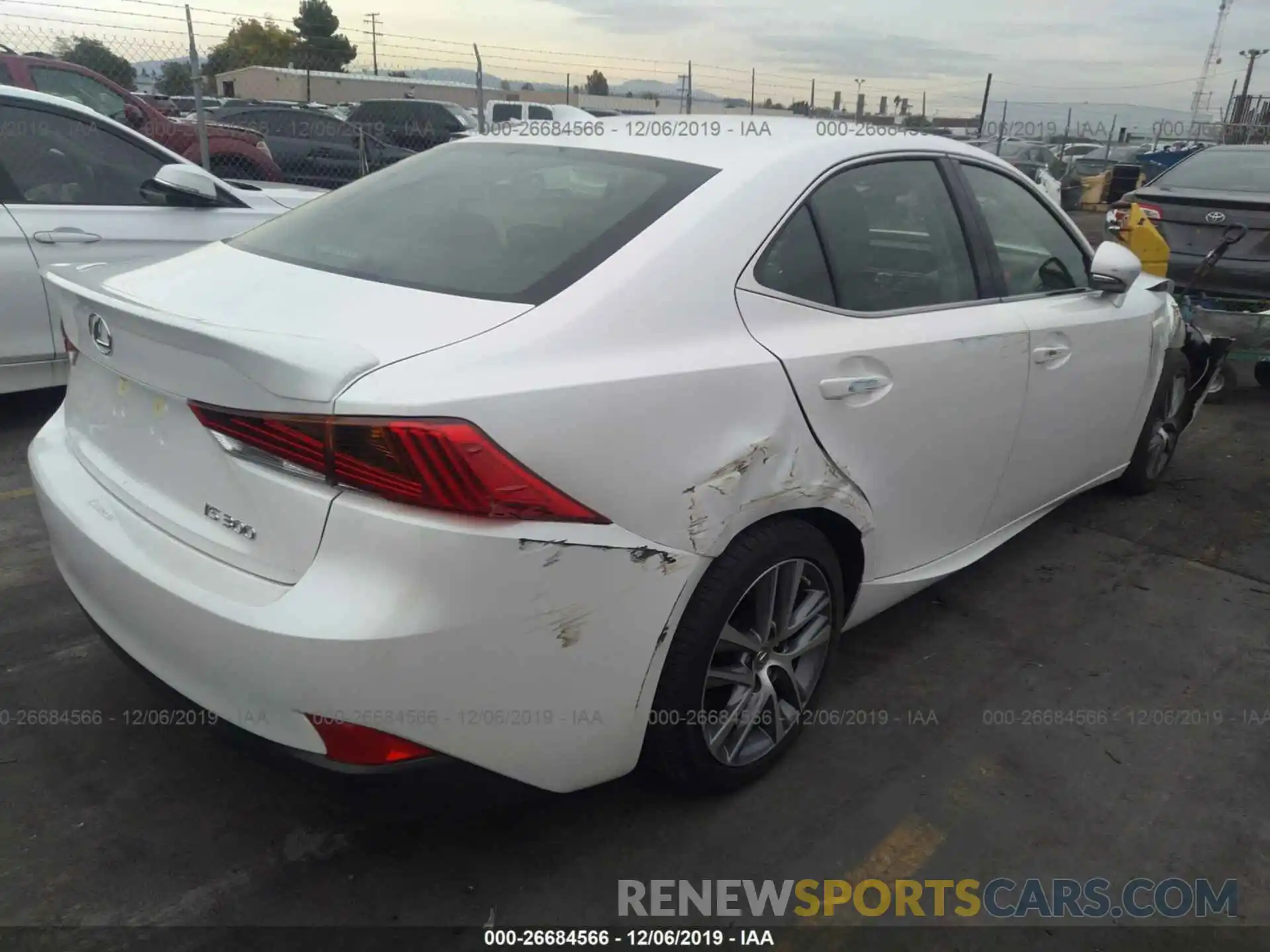 4 Photograph of a damaged car JTHBA1D29K5100495 LEXUS IS 2019