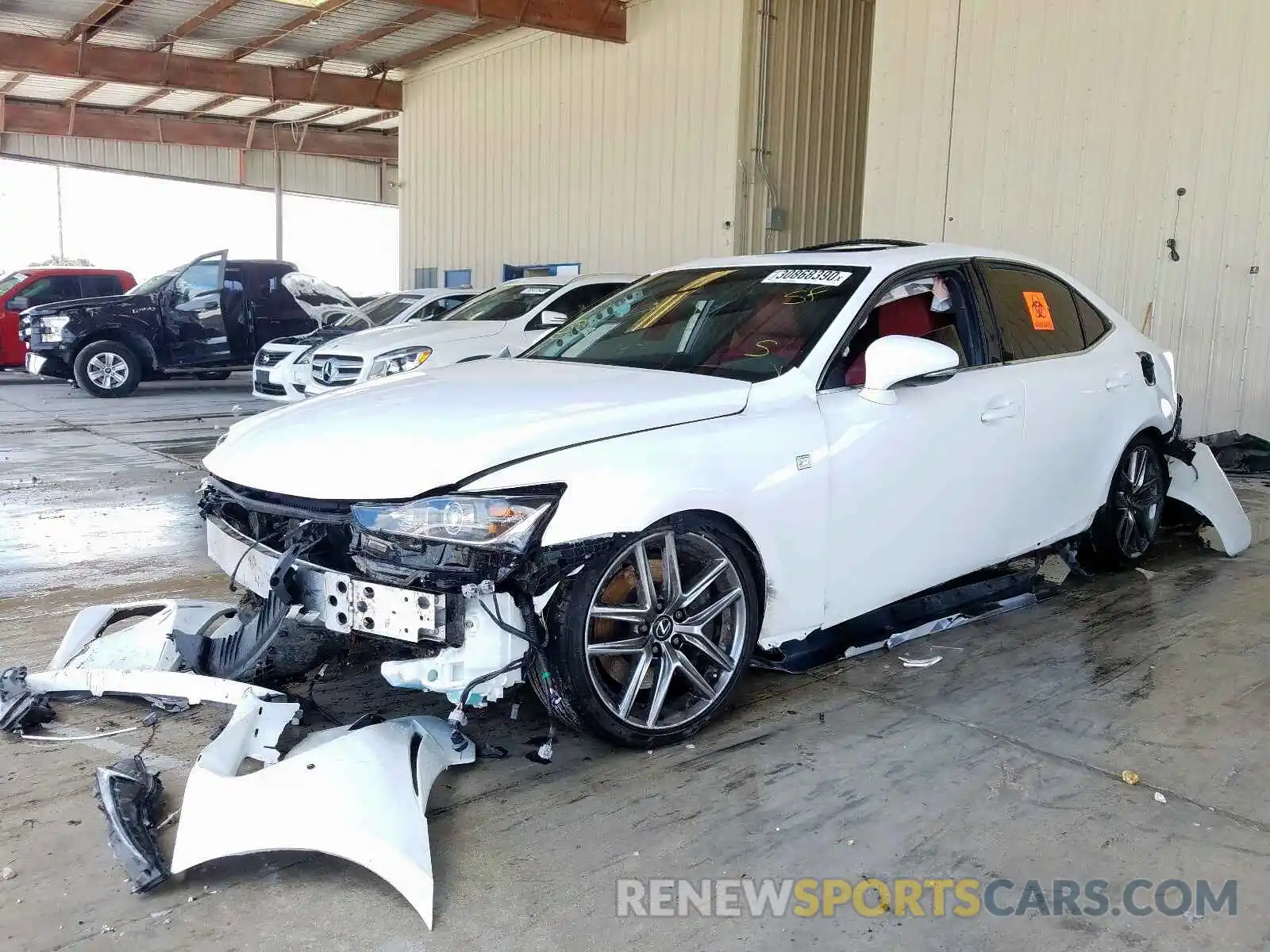 2 Photograph of a damaged car JTHBA1D29K5100755 LEXUS IS 2019