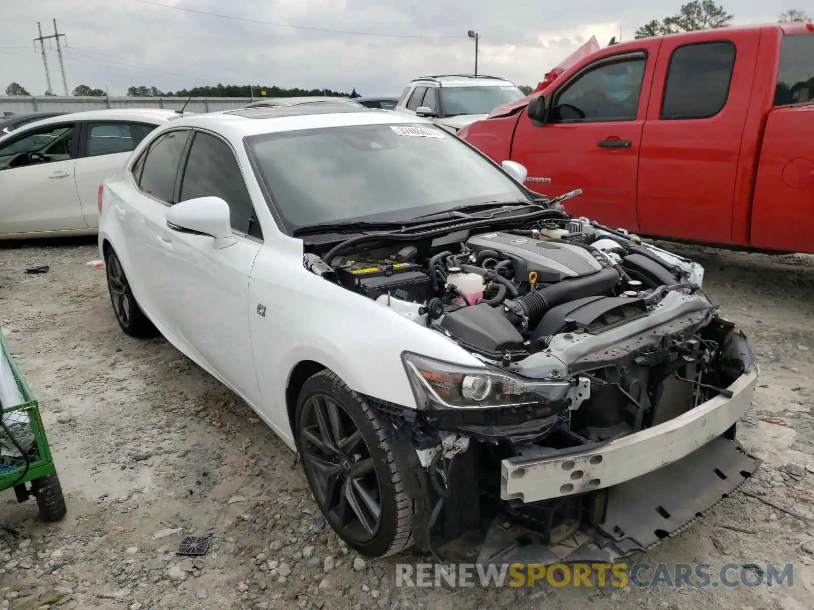 1 Photograph of a damaged car JTHBA1D2XK5084856 LEXUS IS 2019