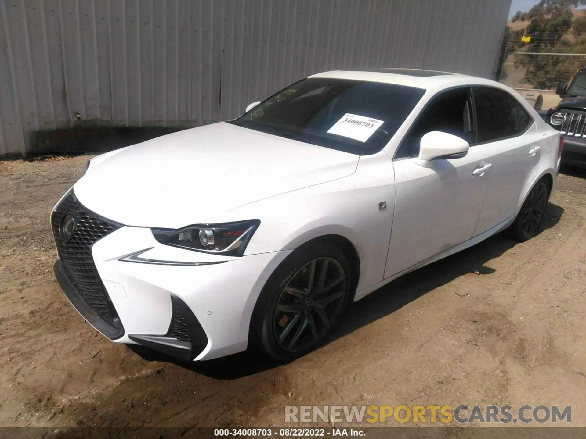 2 Photograph of a damaged car JTHBA1D2XK5087689 LEXUS IS 2019