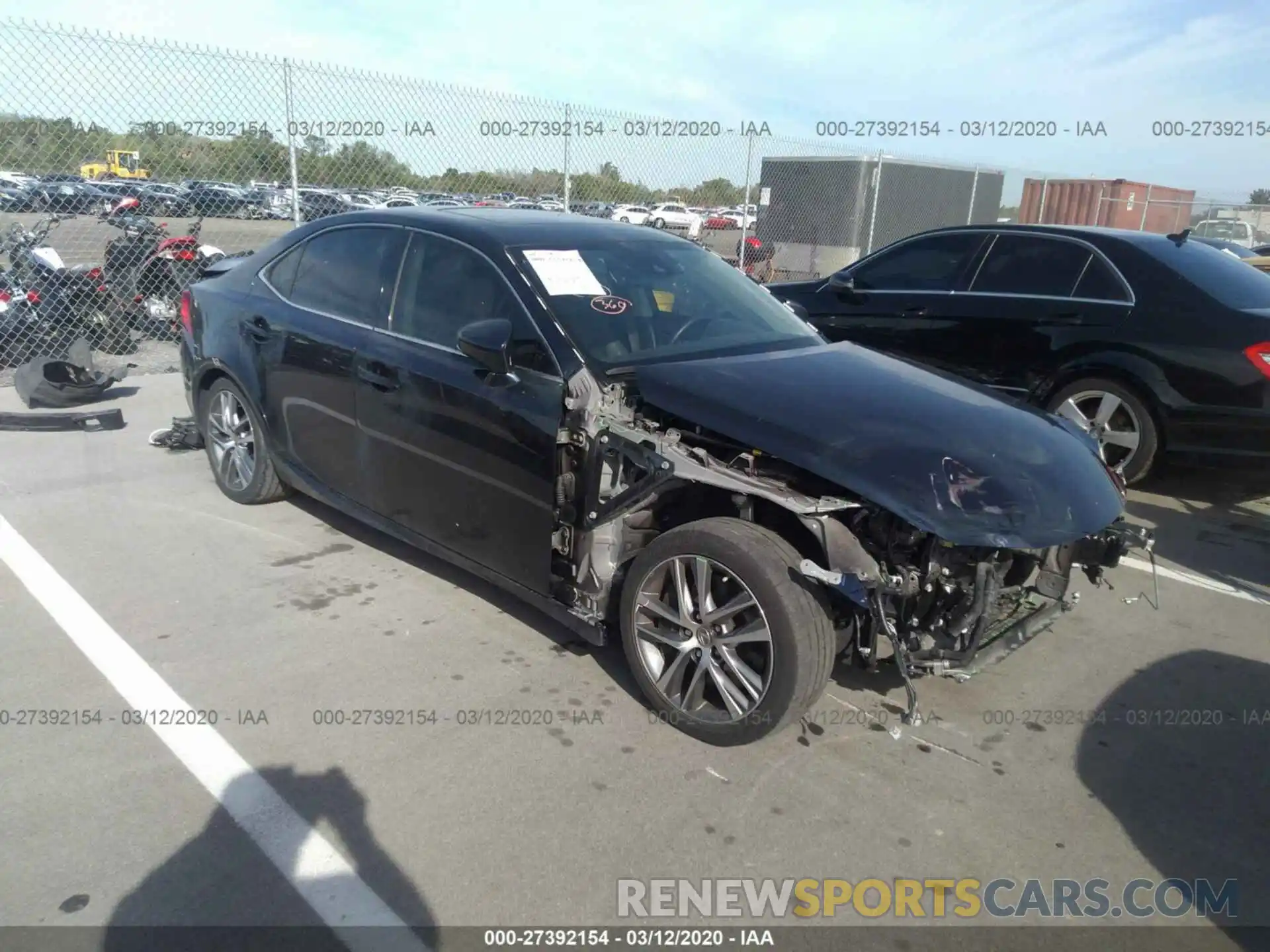 1 Photograph of a damaged car JTHBA1D2XK5092374 LEXUS IS 2019