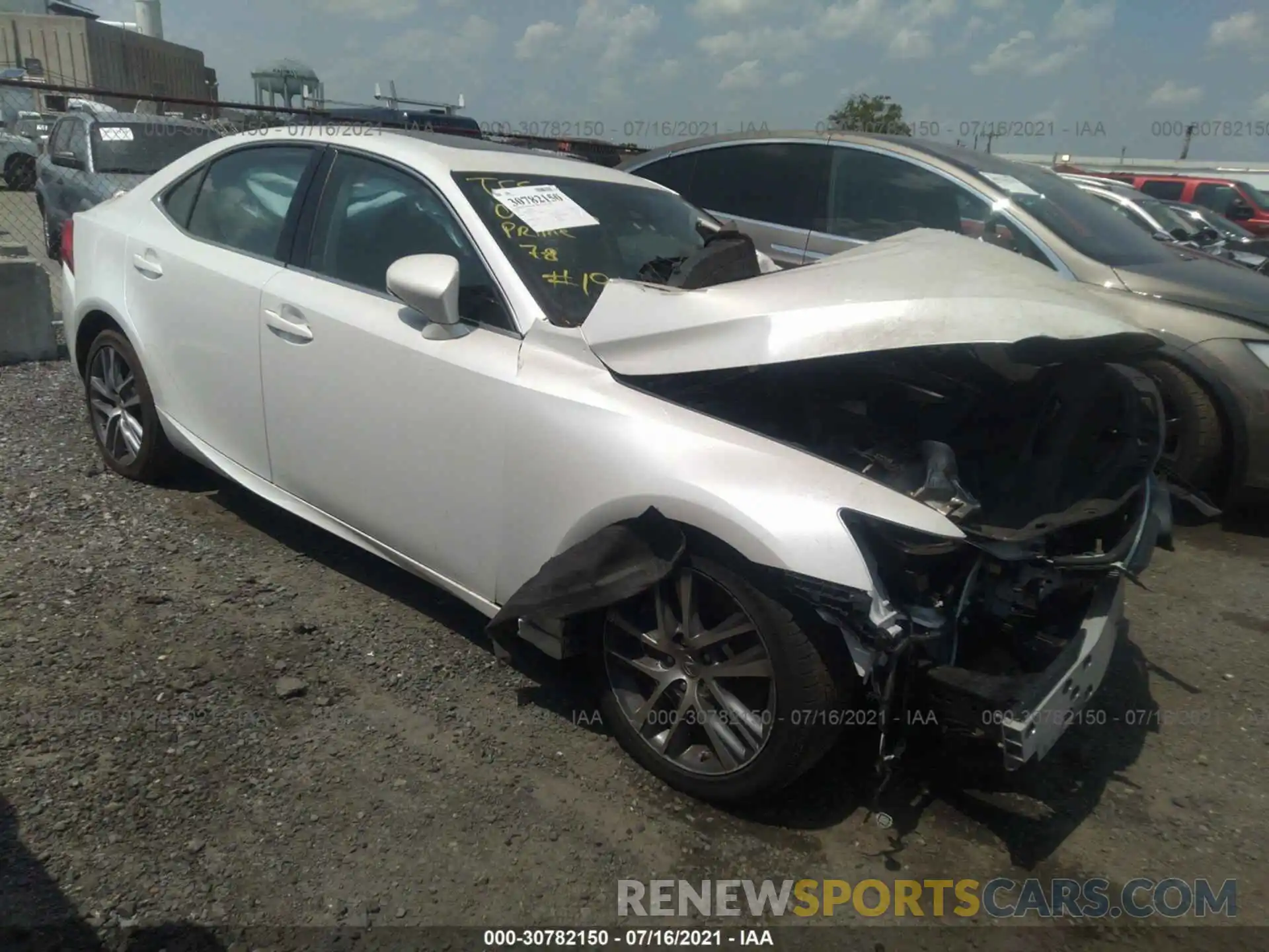 1 Photograph of a damaged car JTHBA1D2XK5092956 LEXUS IS 2019