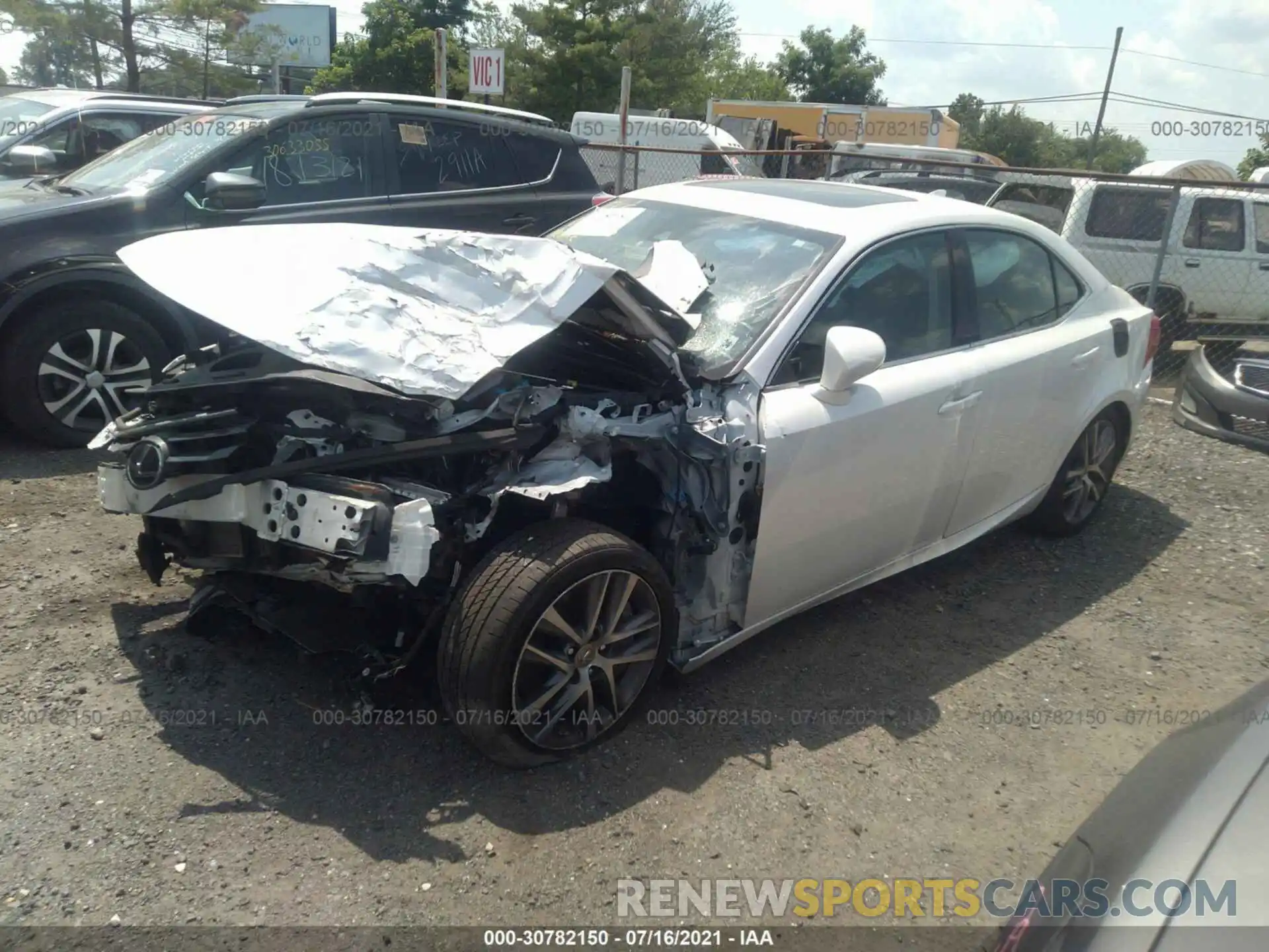 2 Photograph of a damaged car JTHBA1D2XK5092956 LEXUS IS 2019