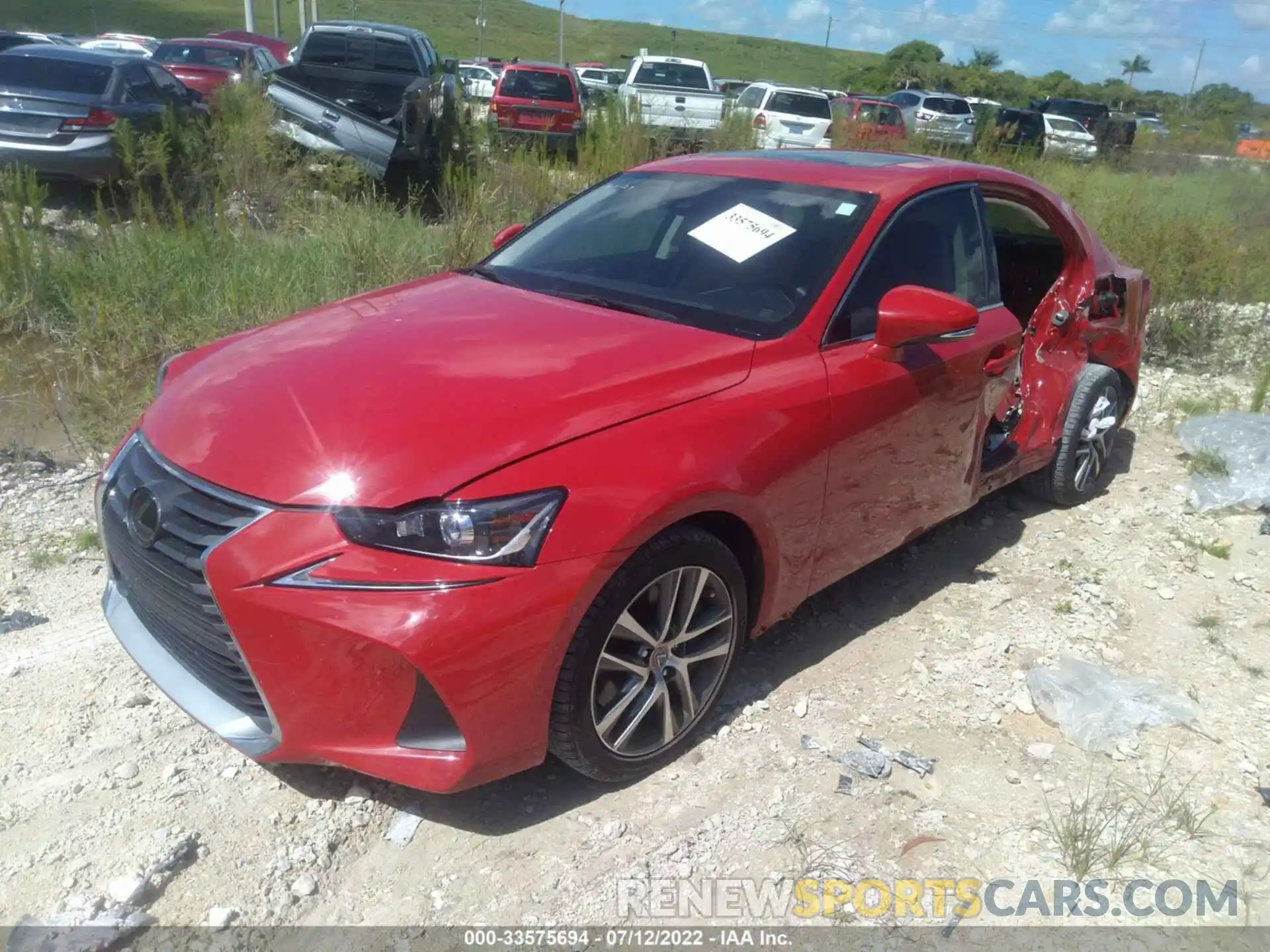 2 Photograph of a damaged car JTHBA1D2XK5093833 LEXUS IS 2019