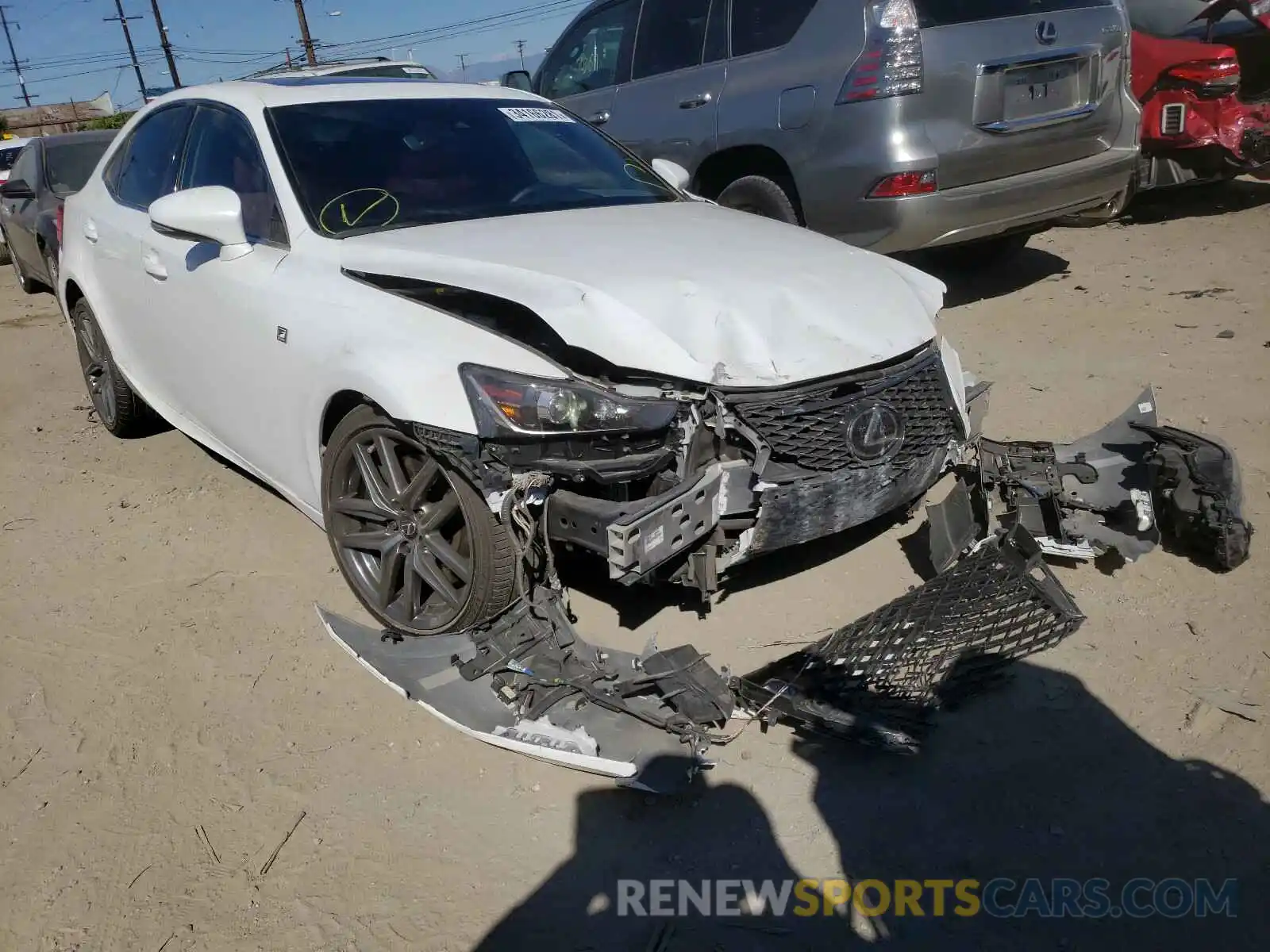 1 Photograph of a damaged car JTHBA1D2XK5094061 LEXUS IS 2019