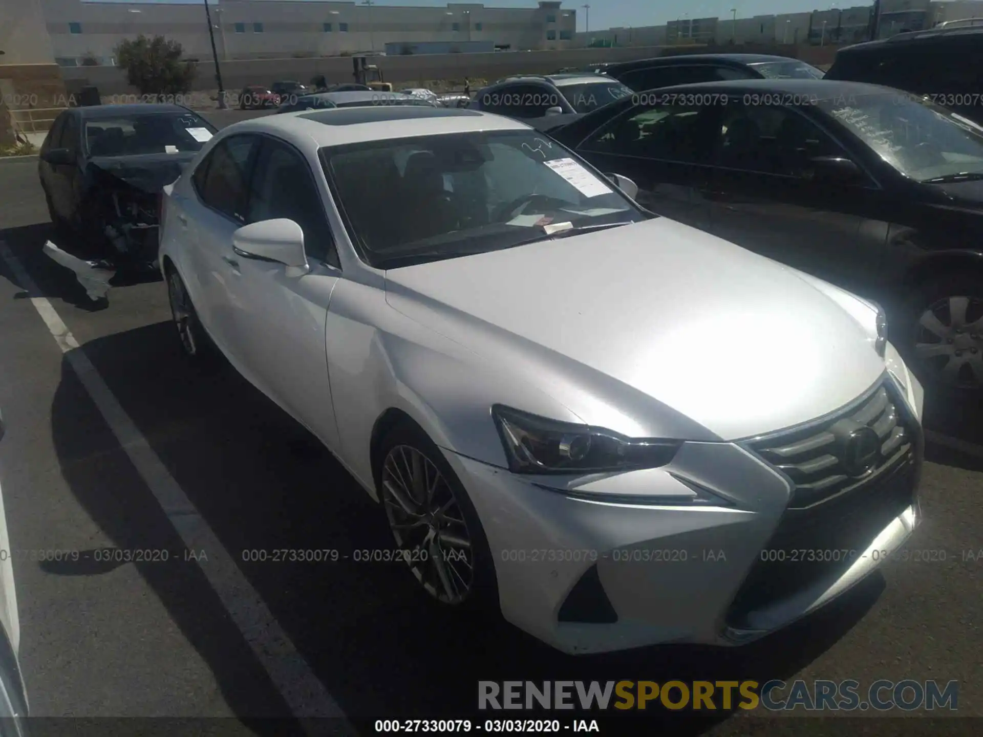 1 Photograph of a damaged car JTHBA1D2XK5094688 LEXUS IS 2019