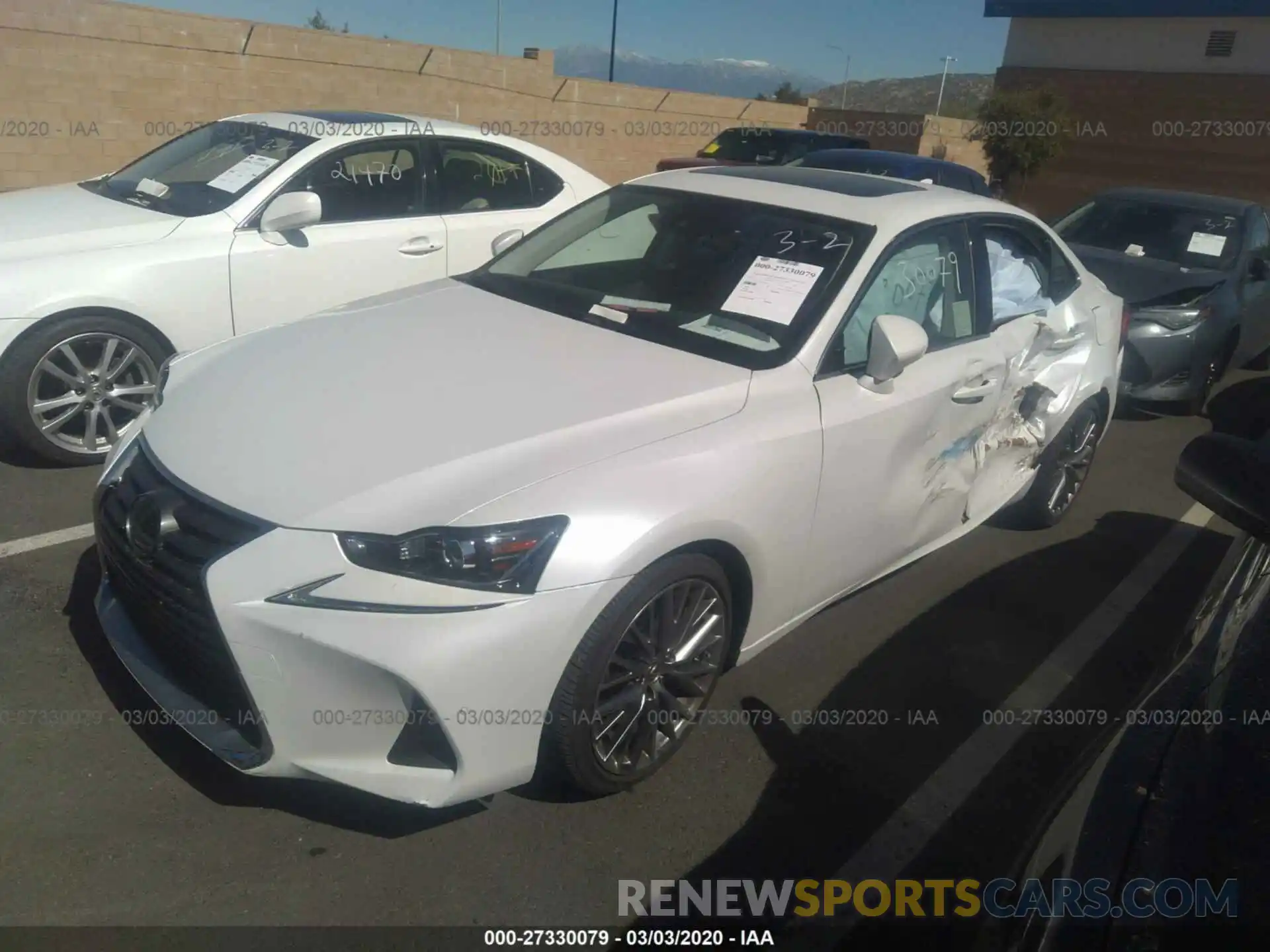 2 Photograph of a damaged car JTHBA1D2XK5094688 LEXUS IS 2019