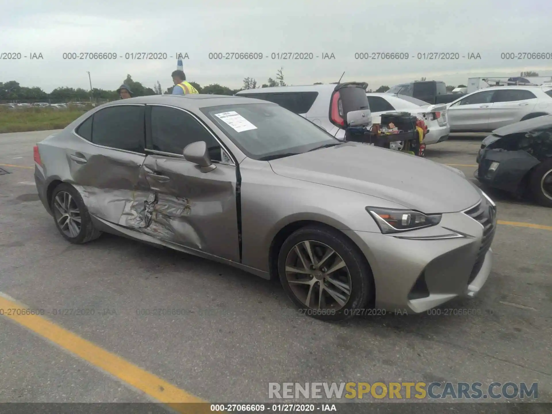 1 Photograph of a damaged car JTHBA1D2XK5096778 LEXUS IS 2019