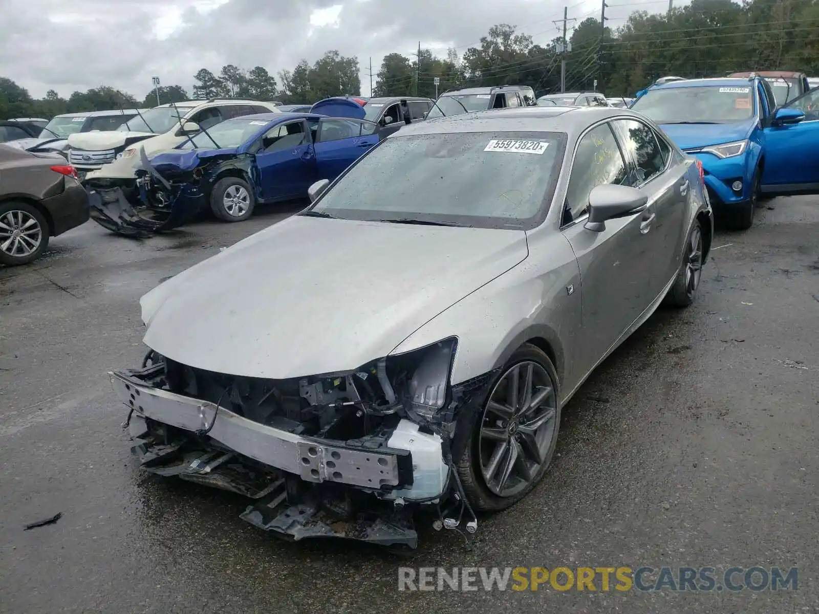 2 Photograph of a damaged car JTHBA1D2XK5096991 LEXUS IS 2019