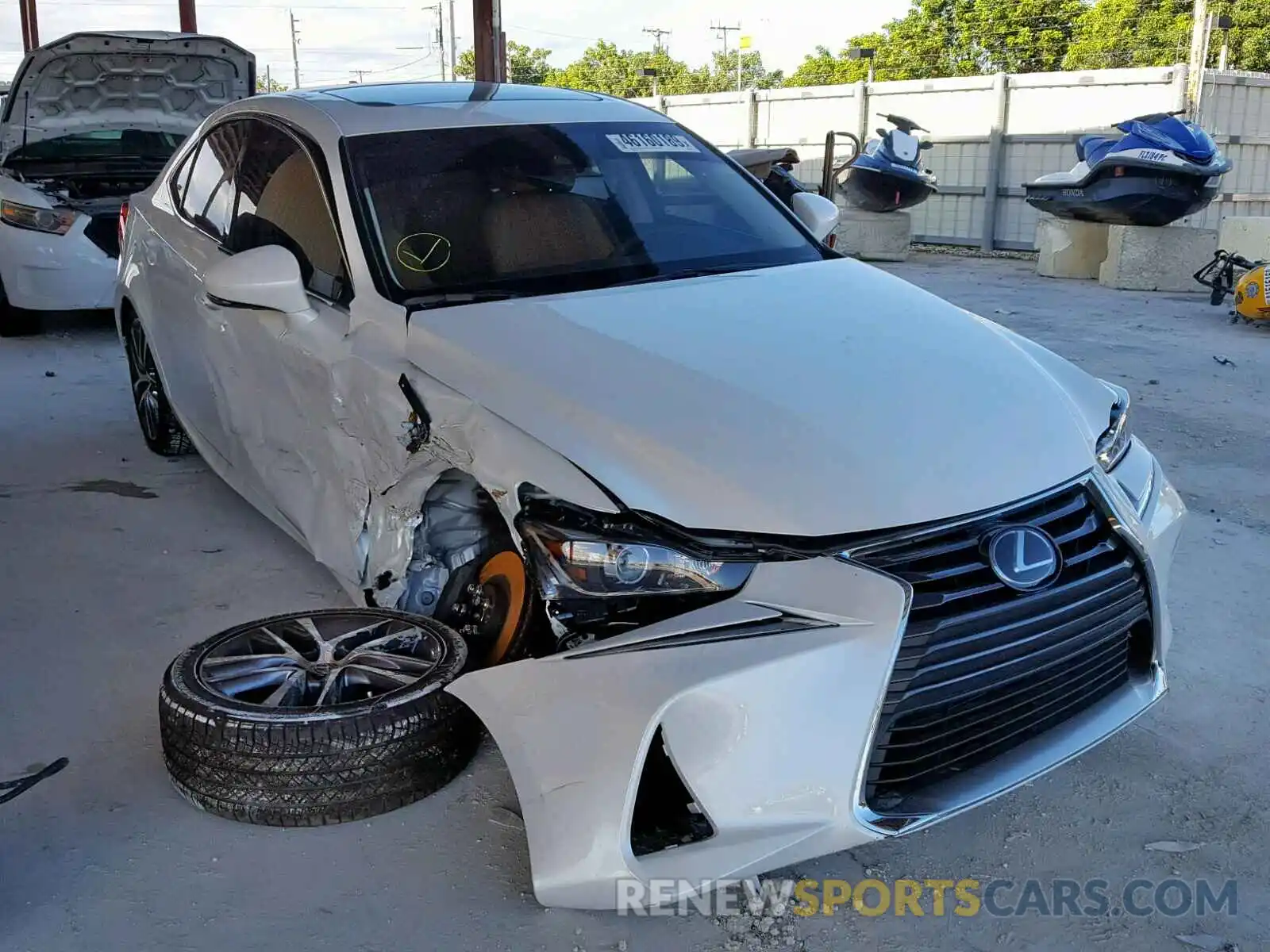 1 Photograph of a damaged car JTHBA1D2XK5098482 LEXUS IS 2019