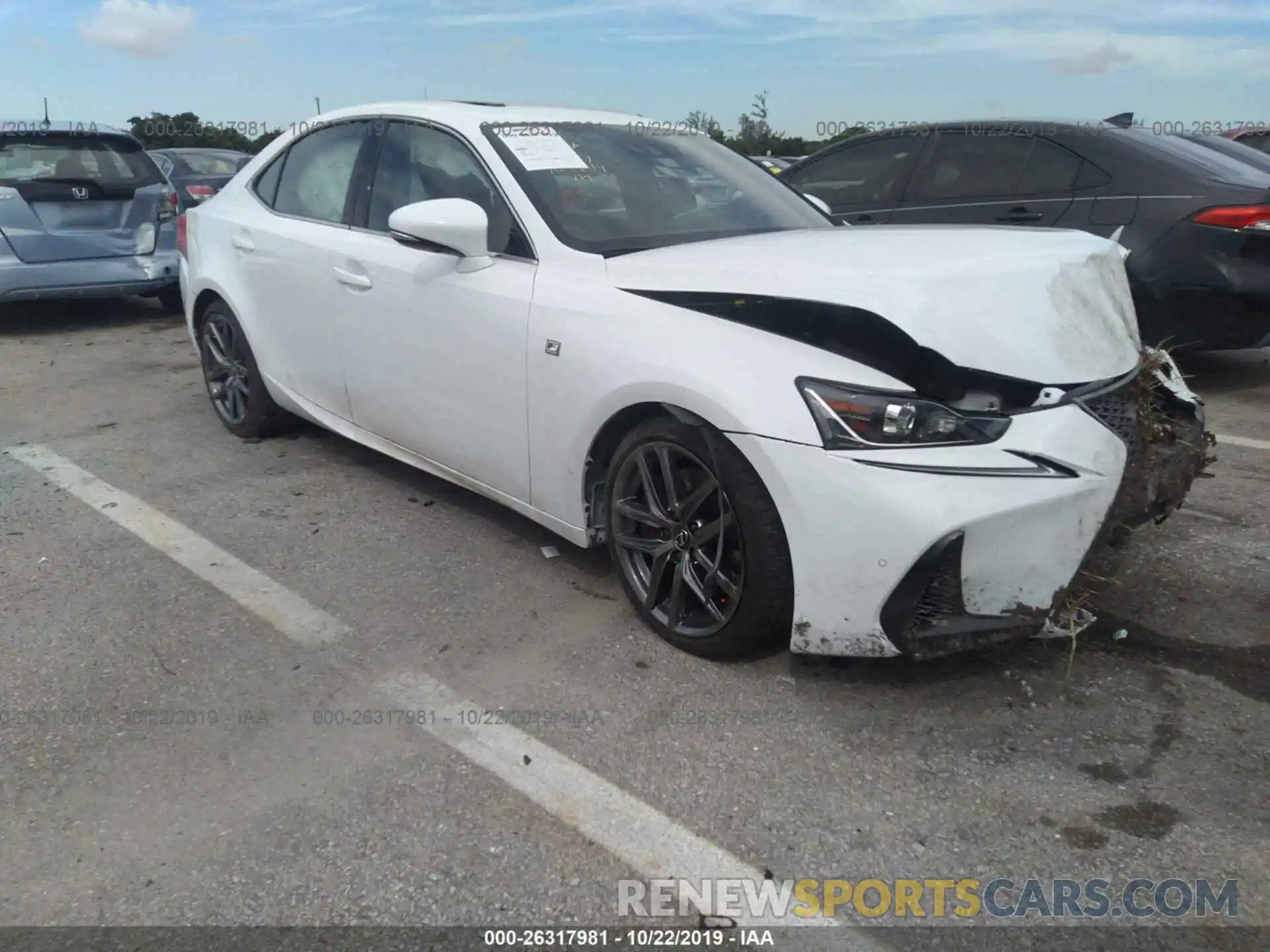 1 Photograph of a damaged car JTHBA1D2XK5100084 LEXUS IS 2019