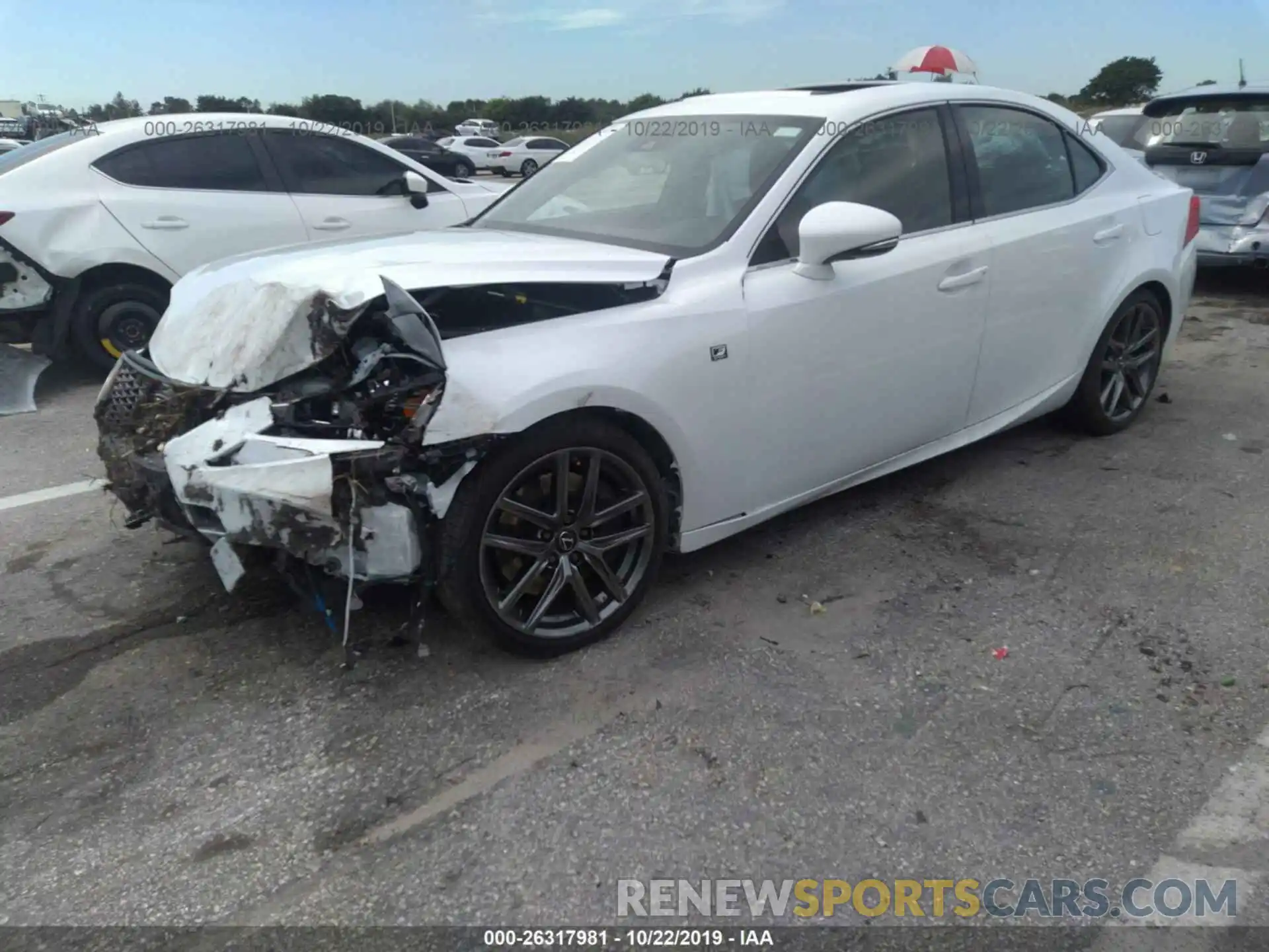 2 Photograph of a damaged car JTHBA1D2XK5100084 LEXUS IS 2019