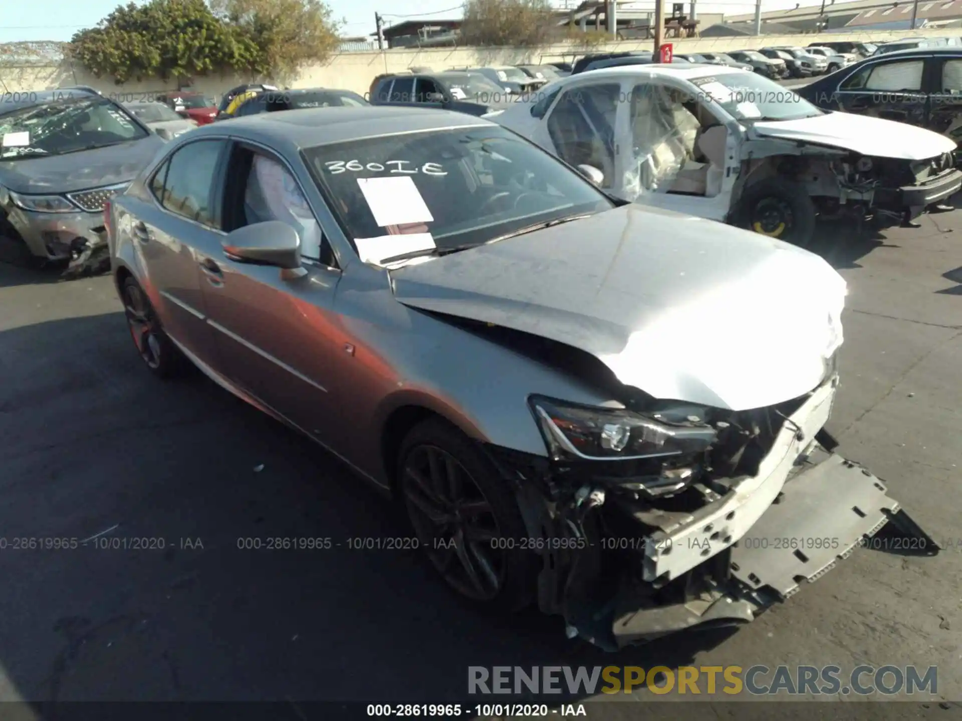 1 Photograph of a damaged car JTHBZ1D20K5034363 LEXUS IS 2019