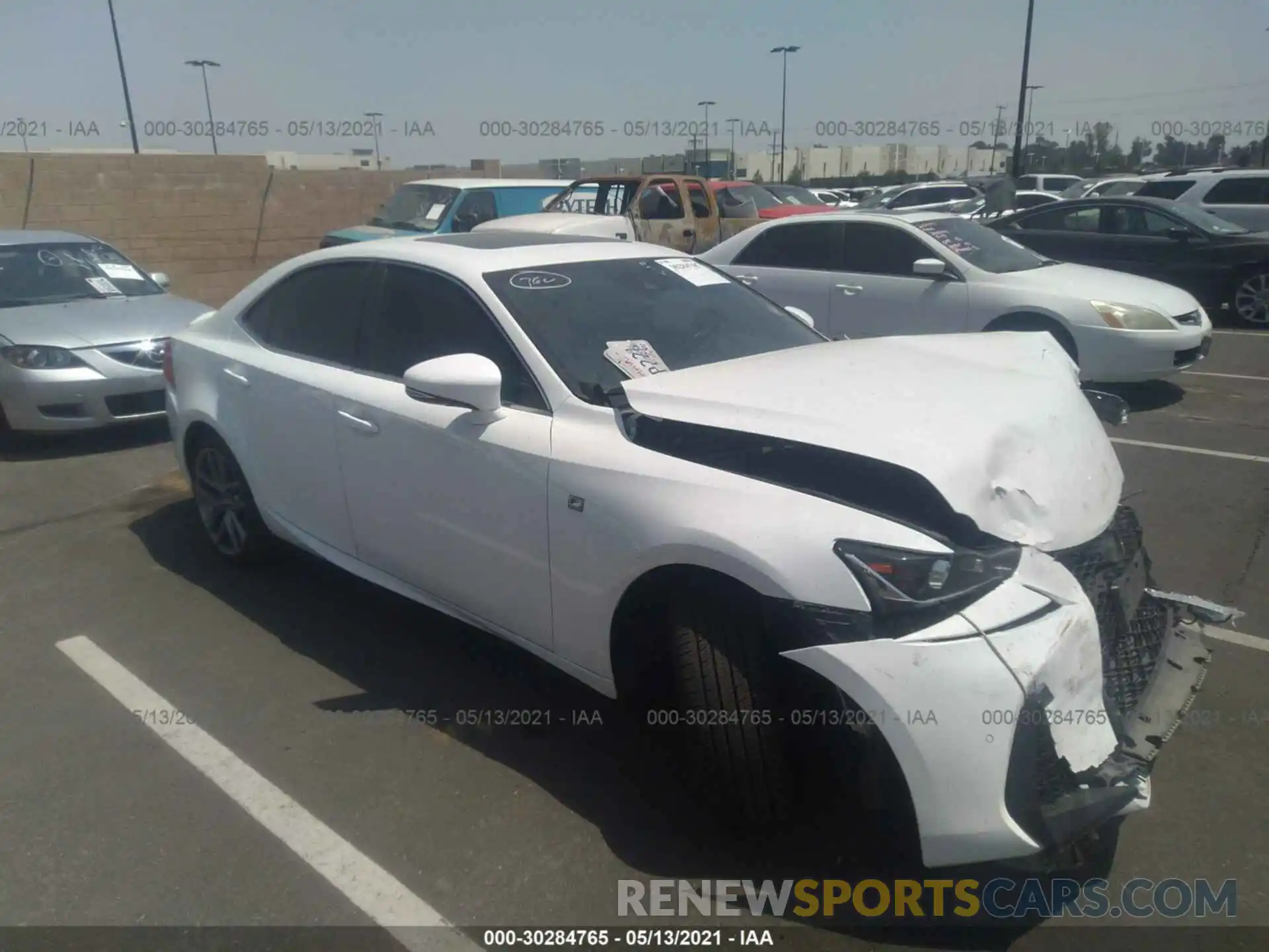 1 Photograph of a damaged car JTHBZ1D20K5034900 LEXUS IS 2019