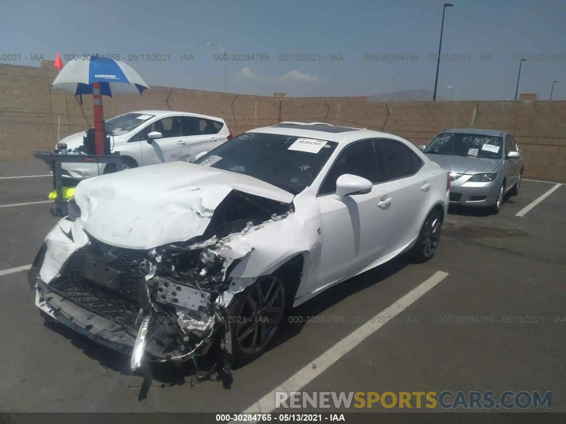 2 Photograph of a damaged car JTHBZ1D20K5034900 LEXUS IS 2019