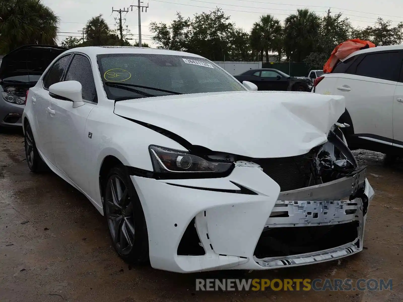 1 Photograph of a damaged car JTHBZ1D22K5033859 LEXUS IS 2019