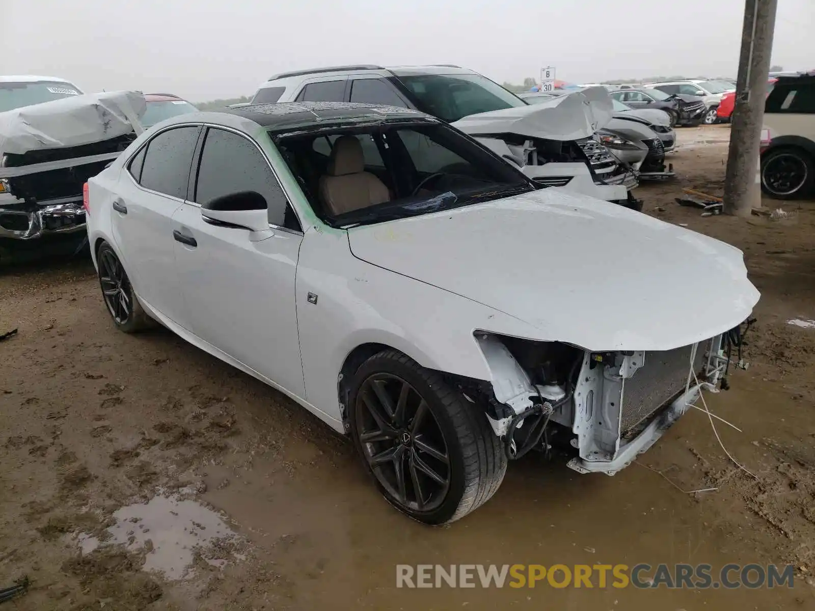 1 Photograph of a damaged car JTHBZ1D23K5034745 LEXUS IS 2019