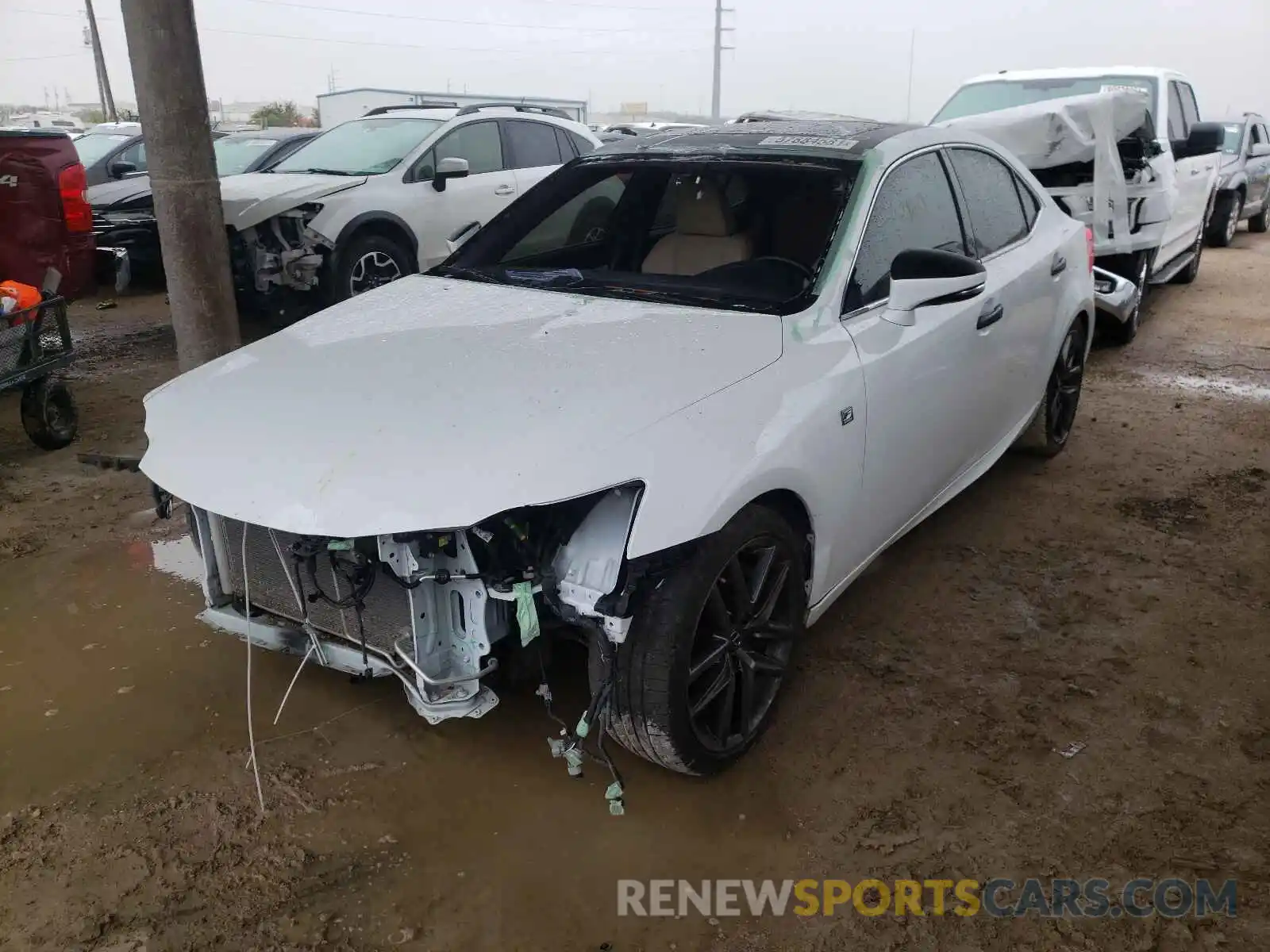 2 Photograph of a damaged car JTHBZ1D23K5034745 LEXUS IS 2019