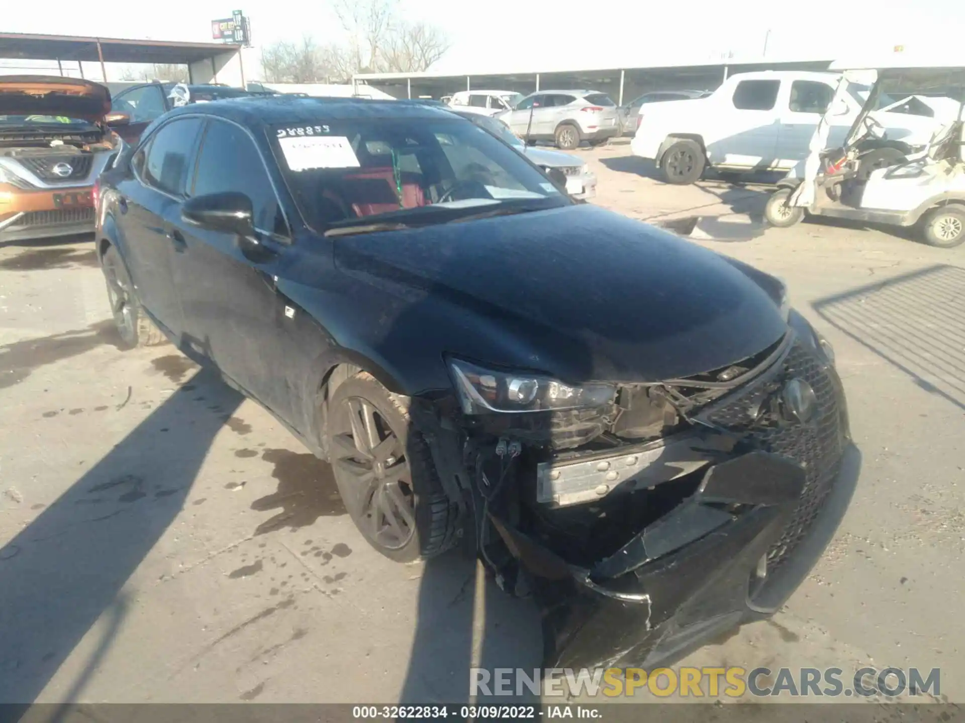 1 Photograph of a damaged car JTHBZ1D27K5033940 LEXUS IS 2019