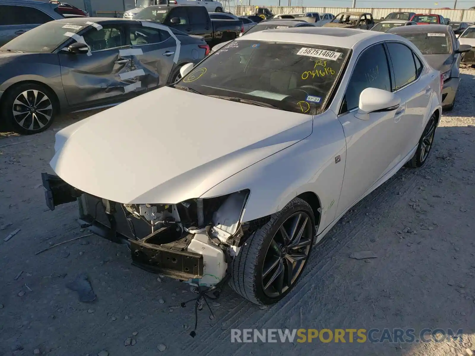 2 Photograph of a damaged car JTHBZ1D27K5034618 LEXUS IS 2019