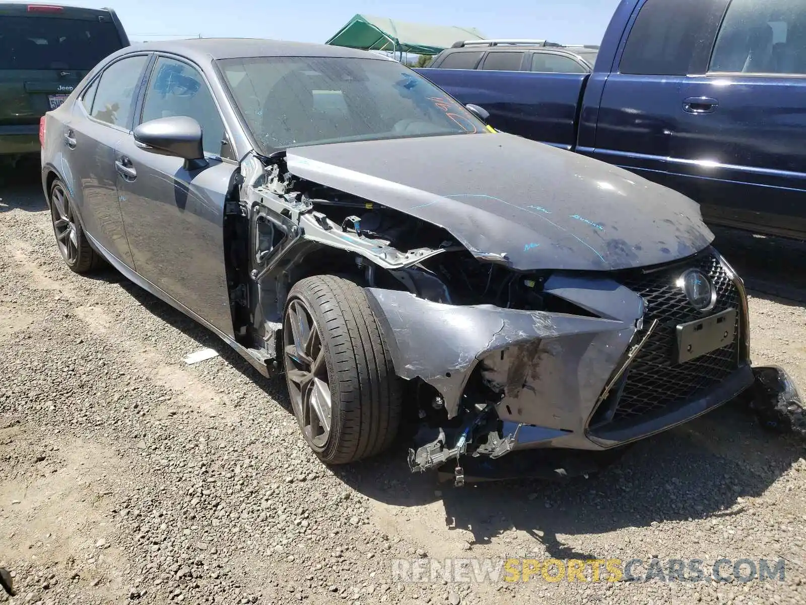 1 Photograph of a damaged car JTHBZ1D28K5034207 LEXUS IS 2019