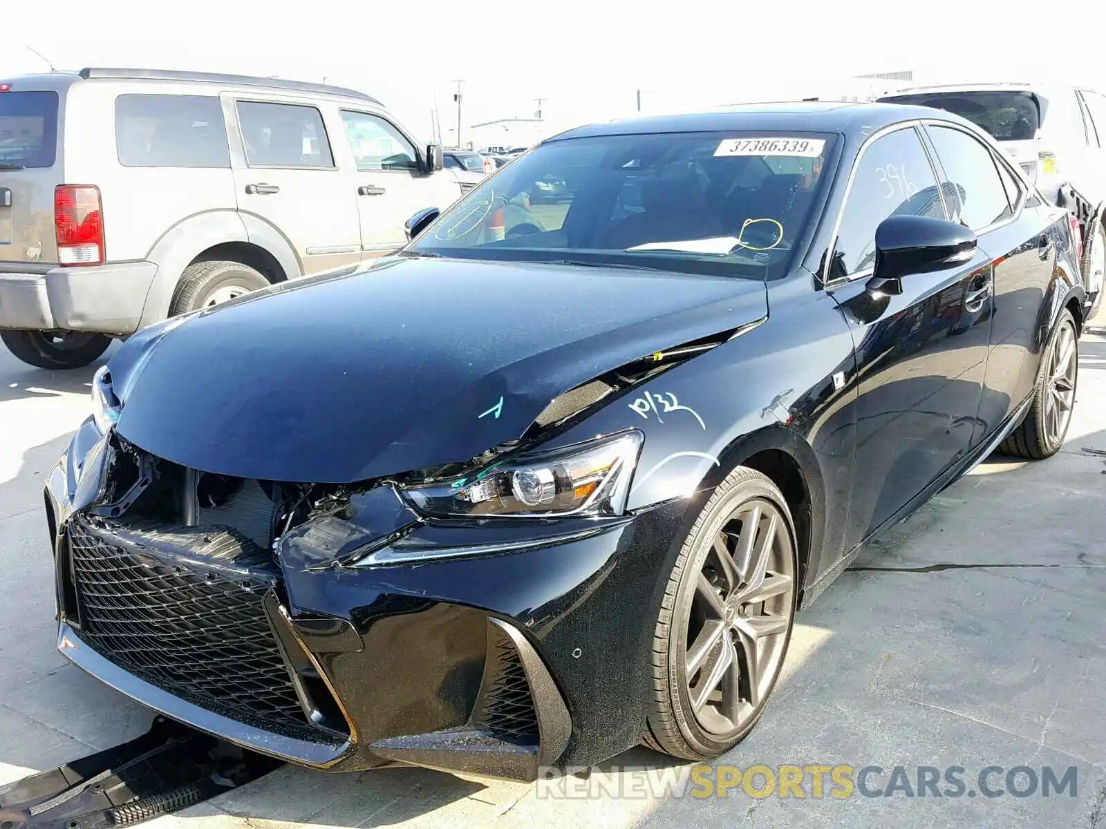 2 Photograph of a damaged car JTHBZ1D28K5034367 LEXUS IS 2019