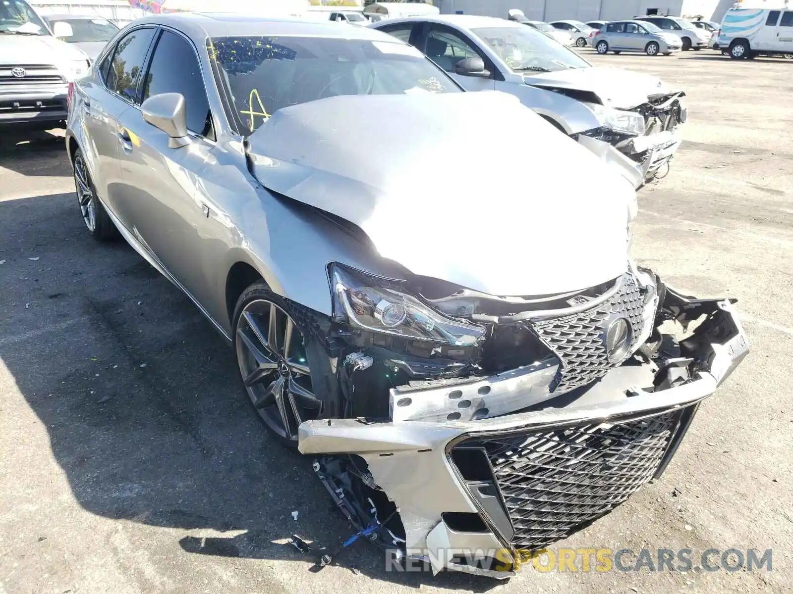1 Photograph of a damaged car JTHBZ1D28K5034997 LEXUS IS 2019
