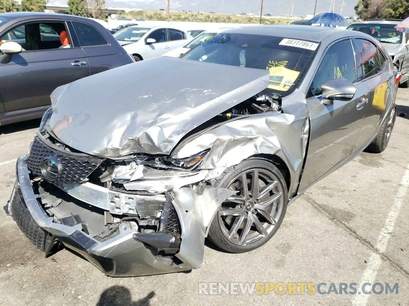 2 Photograph of a damaged car JTHBZ1D28K5034997 LEXUS IS 2019