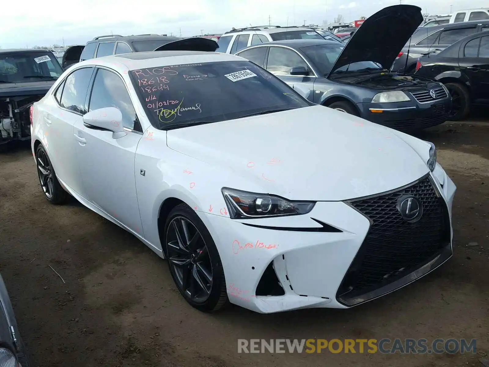 1 Фотография поврежденного автомобиля JTHC81D20K5035066 LEXUS IS 2019