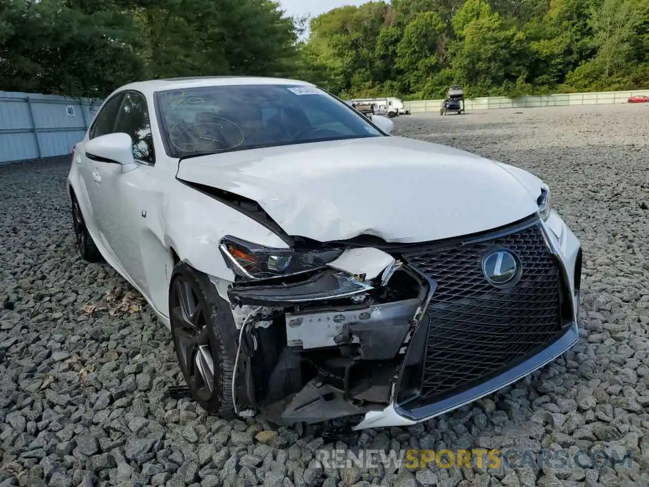 1 Photograph of a damaged car JTHC81D20K5037125 LEXUS IS 2019