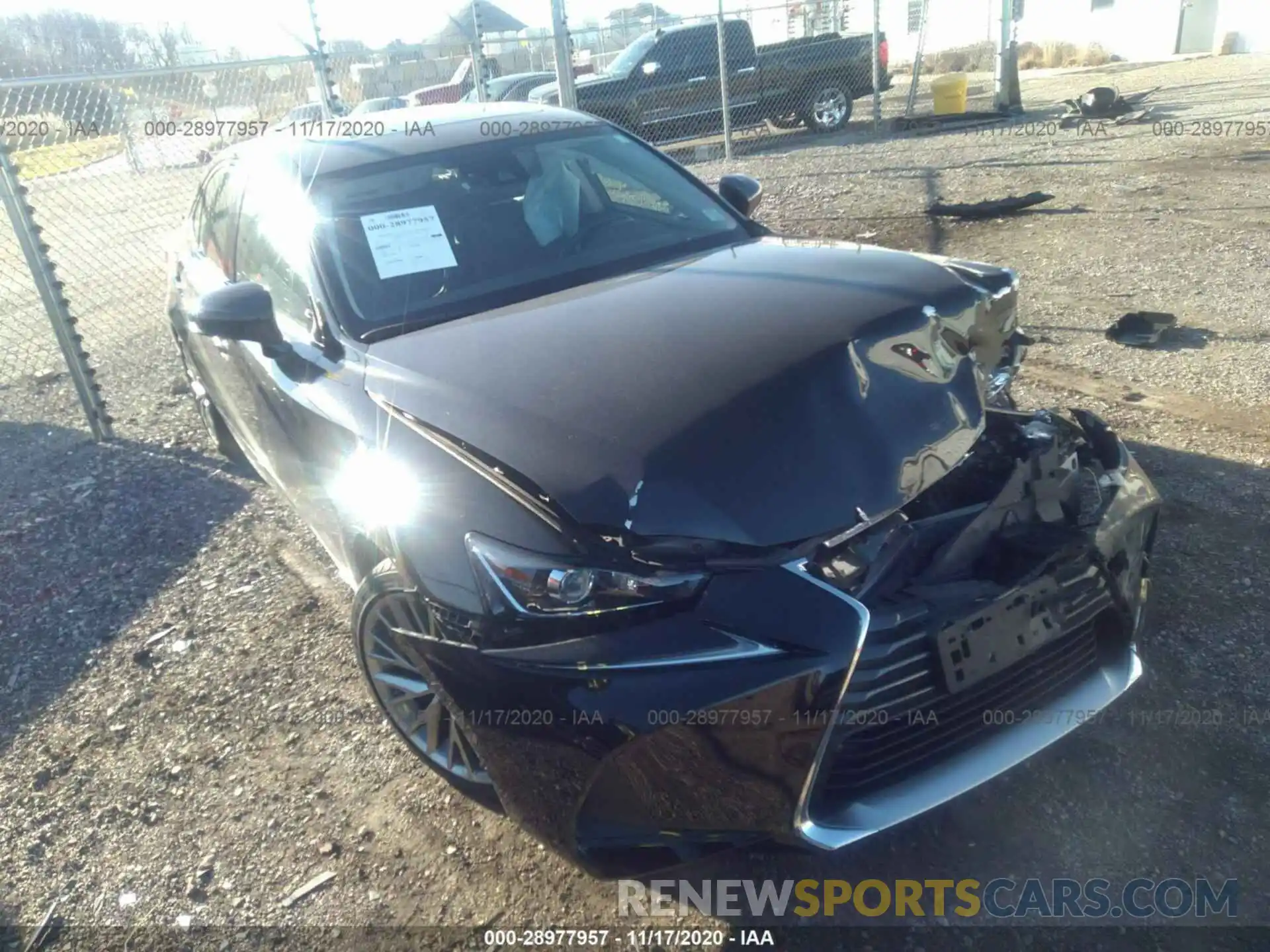 1 Photograph of a damaged car JTHC81D21K5033973 LEXUS IS 2019