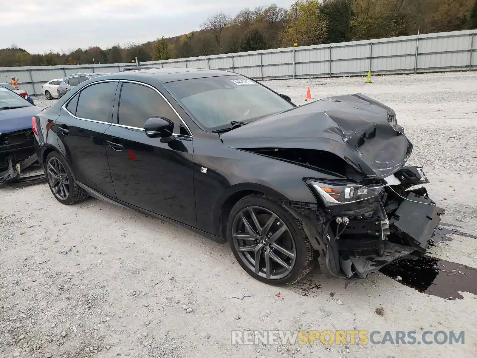 1 Photograph of a damaged car JTHC81D21K5035609 LEXUS IS 2019